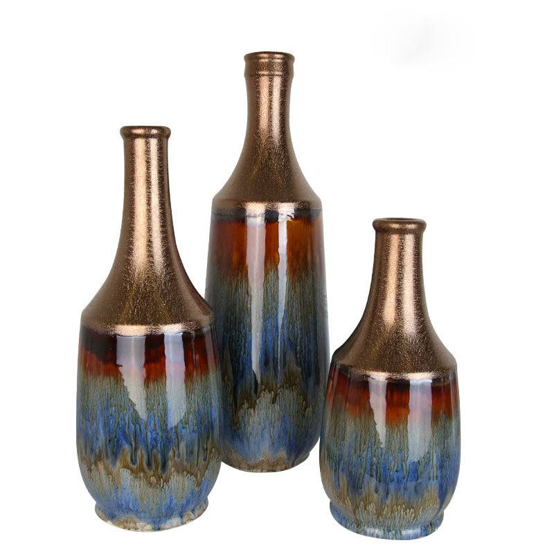 Ceramic Vase Fa-D1857A -  Vases - ebarza Furniture UAE | Shop Modern Furniture in Abu Dhabi & Dubai - مفروشات ايبازرا في الامارات | تسوق اثاث عصري وديكورات مميزة في دبي وابوظبي