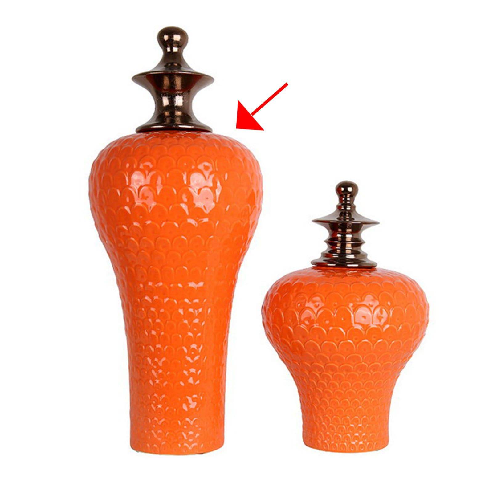 Ceramic Vase Fl-D370 -  Vases - ebarza Furniture UAE | Shop Modern Furniture in Abu Dhabi & Dubai - مفروشات ايبازرا في الامارات | تسوق اثاث عصري وديكورات مميزة في دبي وابوظبي