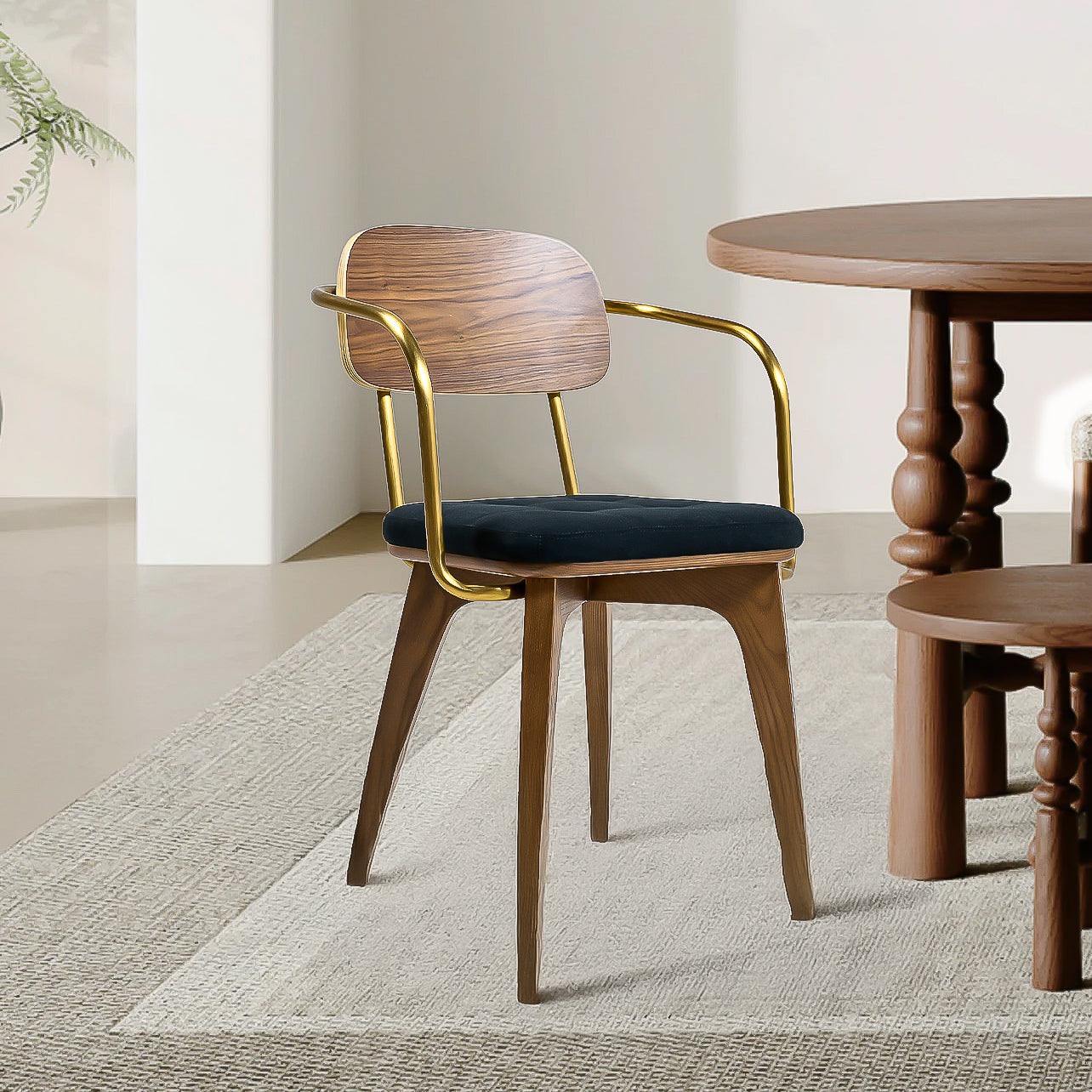 DINING CHAIR SMY15162B -  Chairs - ebarza Furniture UAE | Shop Modern Furniture in Abu Dhabi & Dubai - مفروشات ايبازرا في الامارات | تسوق اثاث عصري وديكورات مميزة في دبي وابوظبي