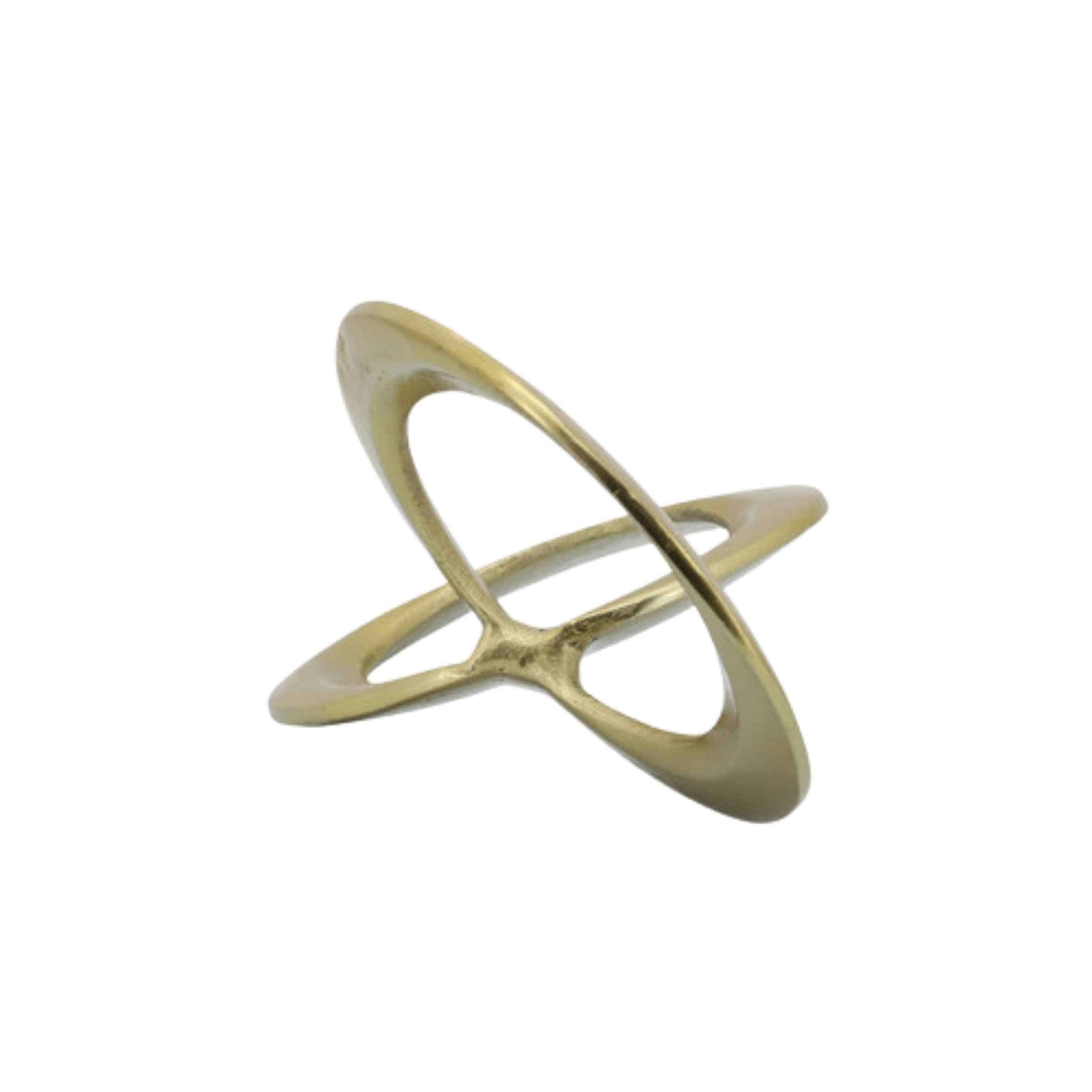 Circle Metal Links 30 Cm - Gold 16155-01 -  Home Decor Figurines | وصلات معدنية دائرية 30 سم - ذهبي - ebarza Furniture UAE | Shop Modern Furniture in Abu Dhabi & Dubai - مفروشات ايبازرا في الامارات | تسوق اثاث عصري وديكورات مميزة في دبي وابوظبي