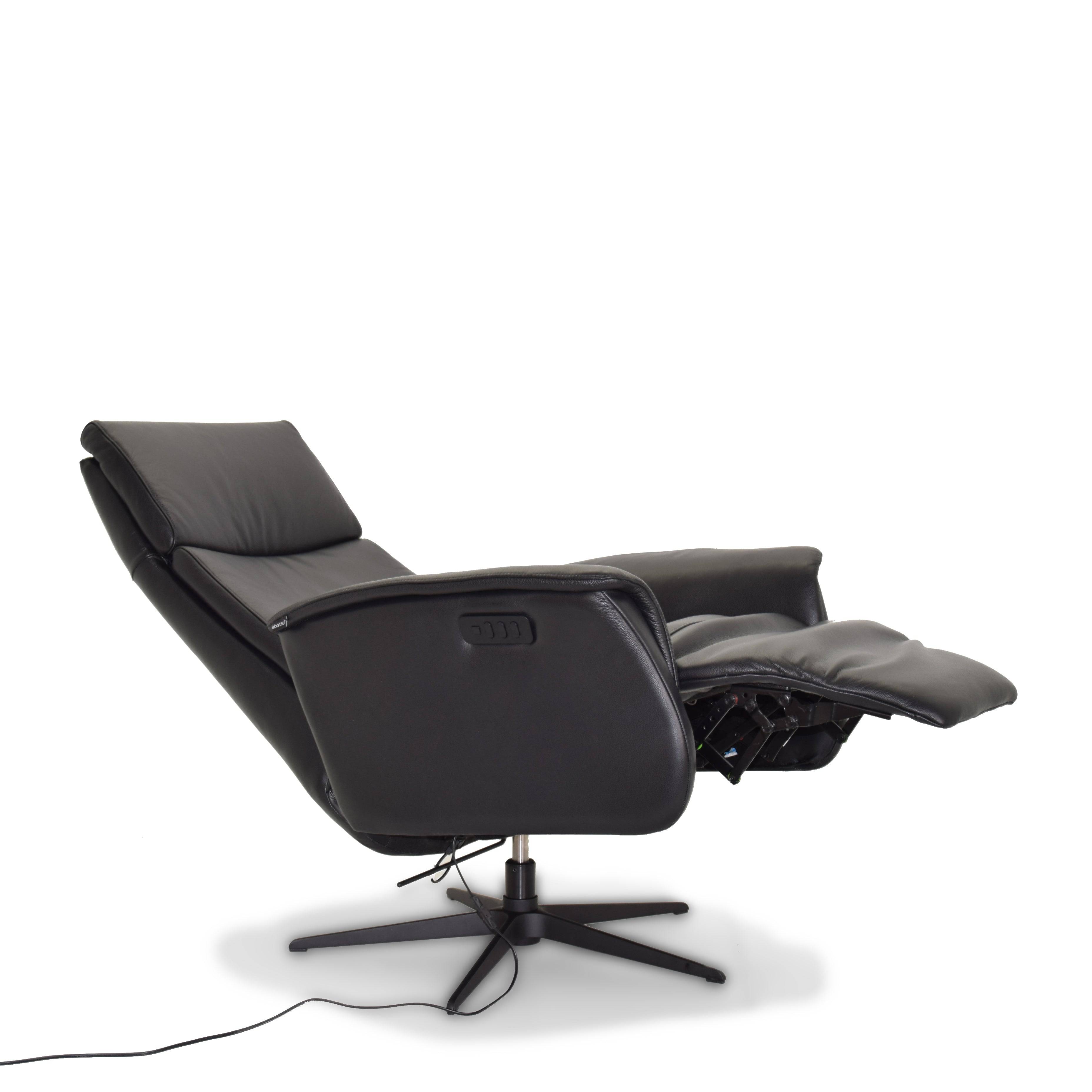 Corvette Relaxing Swivel And Electric Black Recliner Lounge Chair Hkp-8007Mf3El3Gl-Bl-374 -  Lounge Chairs | الاسترخاء كرسي استرخاء دوار وكهربائي - ebarza Furniture UAE | Shop Modern Furniture in Abu Dhabi & Dubai - مفروشات ايبازرا في الامارات | تسوق اثاث عصري وديكورات مميزة في دبي وابوظبي