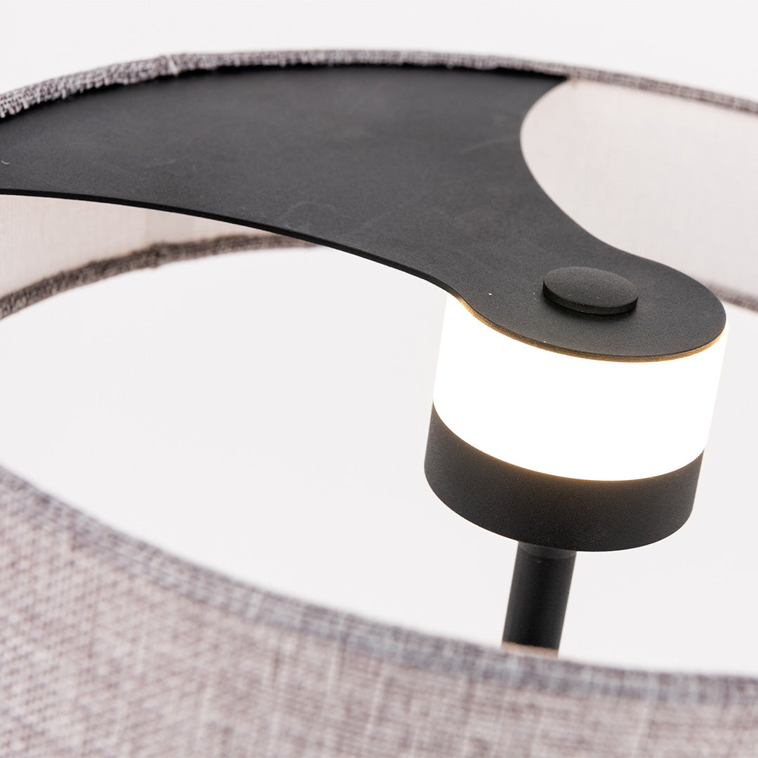 Crescent LED 45x30 Aluminum Fabric Table lamp Crescent-TL-02FL -  Desk\table Lamps - ebarza Furniture UAE | Shop Modern Furniture in Abu Dhabi & Dubai - مفروشات ايبازرا في الامارات | تسوق اثاث عصري وديكورات مميزة في دبي وابوظبي