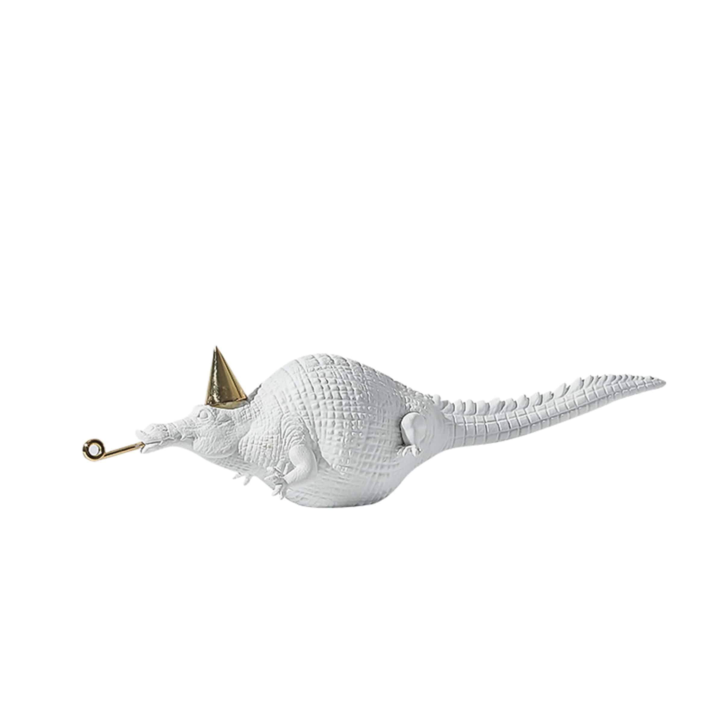 Crocodile Ornaments White Fc-Sz2151B -  Home Decor Figurines | ديكور التمساح الابيض - ebarza Furniture UAE | Shop Modern Furniture in Abu Dhabi & Dubai - مفروشات ايبازرا في الامارات | تسوق اثاث عصري وديكورات مميزة في دبي وابوظبي