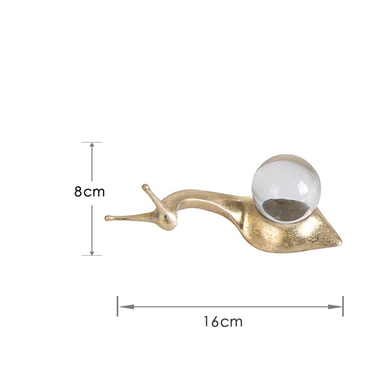 Crystal Snail-A Fa-Sz2002A -  Home Decor Figurines - ebarza Furniture UAE | Shop Modern Furniture in Abu Dhabi & Dubai - مفروشات ايبازرا في الامارات | تسوق اثاث عصري وديكورات مميزة في دبي وابوظبي