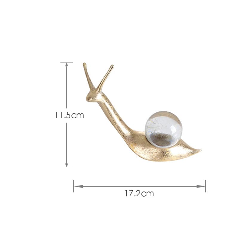 Crystal Snail-A Fa-Sz2002A -  Home Decor Figurines - ebarza Furniture UAE | Shop Modern Furniture in Abu Dhabi & Dubai - مفروشات ايبازرا في الامارات | تسوق اثاث عصري وديكورات مميزة في دبي وابوظبي