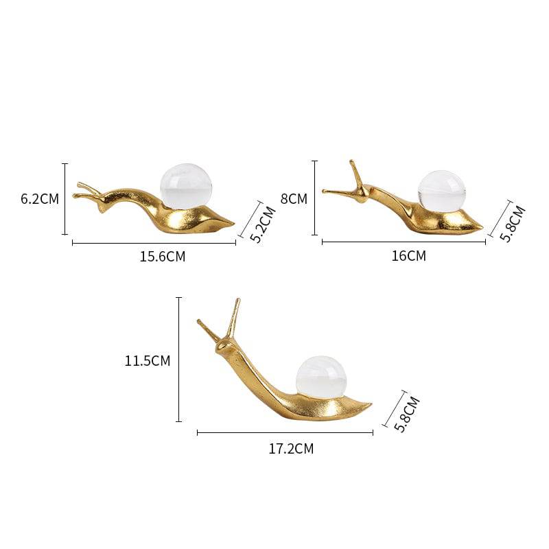 Crystal Snail-A Fa-Sz2002A -  Home Decor Figurines - ebarza Furniture UAE | Shop Modern Furniture in Abu Dhabi & Dubai - مفروشات ايبازرا في الامارات | تسوق اثاث عصري وديكورات مميزة في دبي وابوظبي