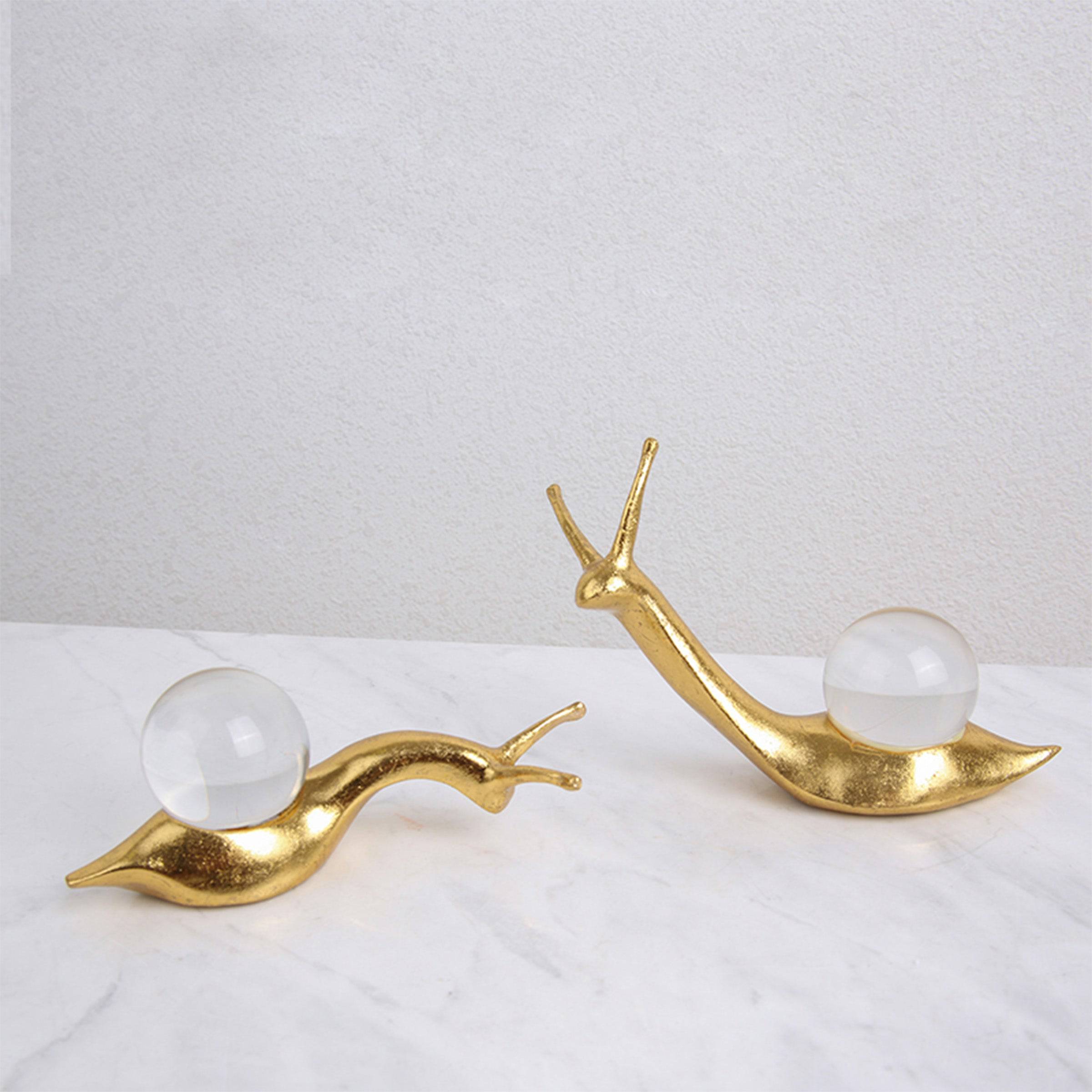 Crystal Snail-A Fa-Sz2002A -  Home Decor Figurines - ebarza Furniture UAE | Shop Modern Furniture in Abu Dhabi & Dubai - مفروشات ايبازرا في الامارات | تسوق اثاث عصري وديكورات مميزة في دبي وابوظبي