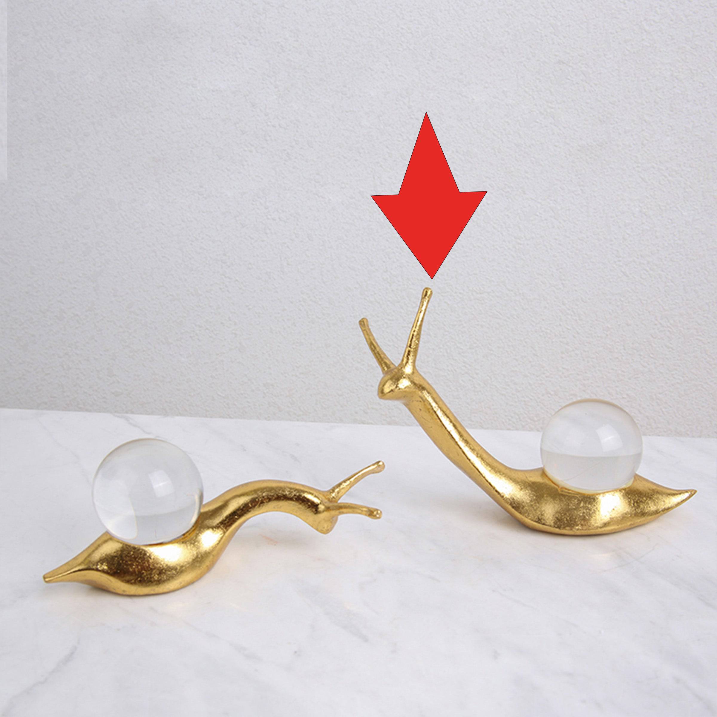 Crystal Snail-A Fa-Sz2002A -  Home Decor Figurines - ebarza Furniture UAE | Shop Modern Furniture in Abu Dhabi & Dubai - مفروشات ايبازرا في الامارات | تسوق اثاث عصري وديكورات مميزة في دبي وابوظبي