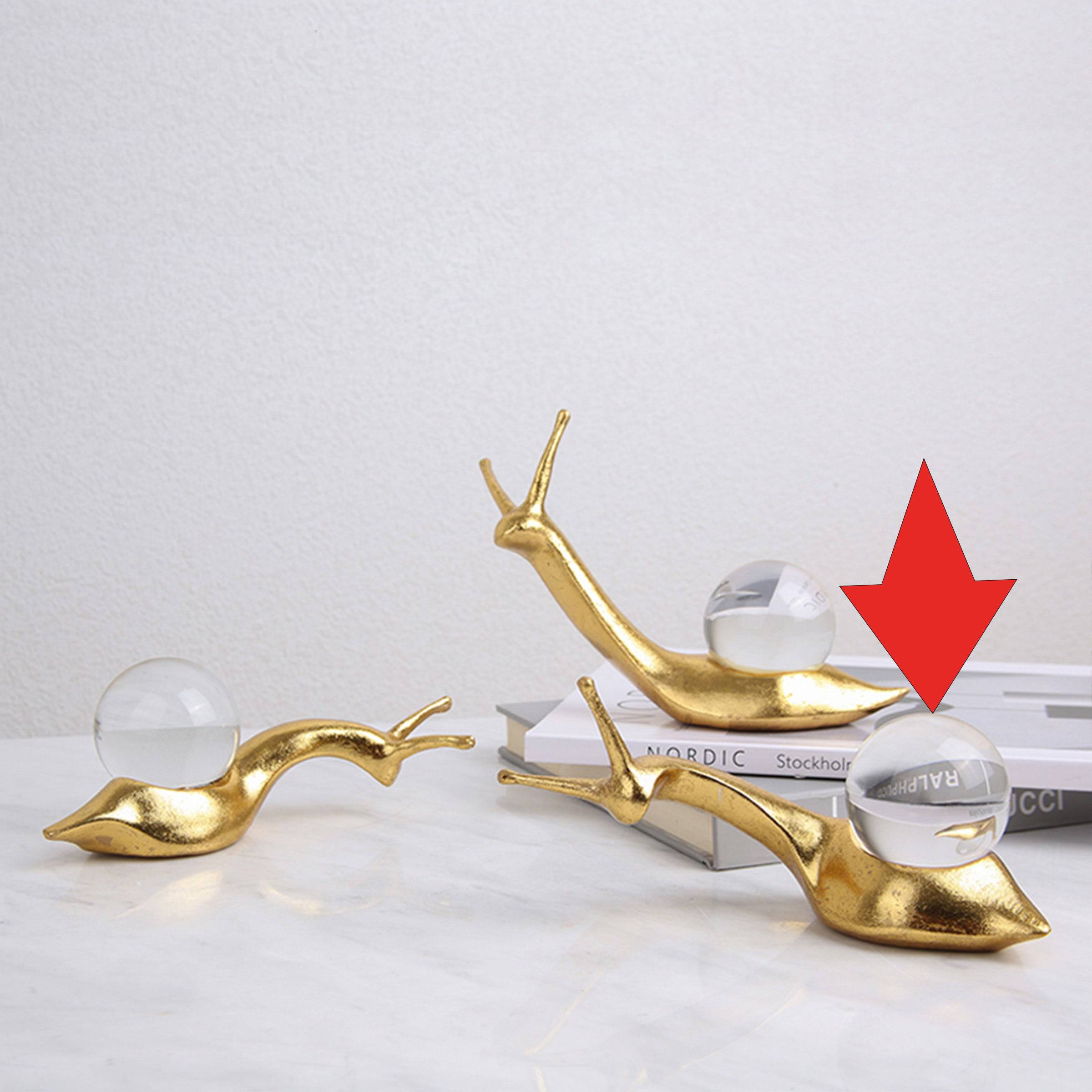 Crystal Snail-B Fa-Sz2002B -  Home Decor Figurines - ebarza Furniture UAE | Shop Modern Furniture in Abu Dhabi & Dubai - مفروشات ايبازرا في الامارات | تسوق اثاث عصري وديكورات مميزة في دبي وابوظبي