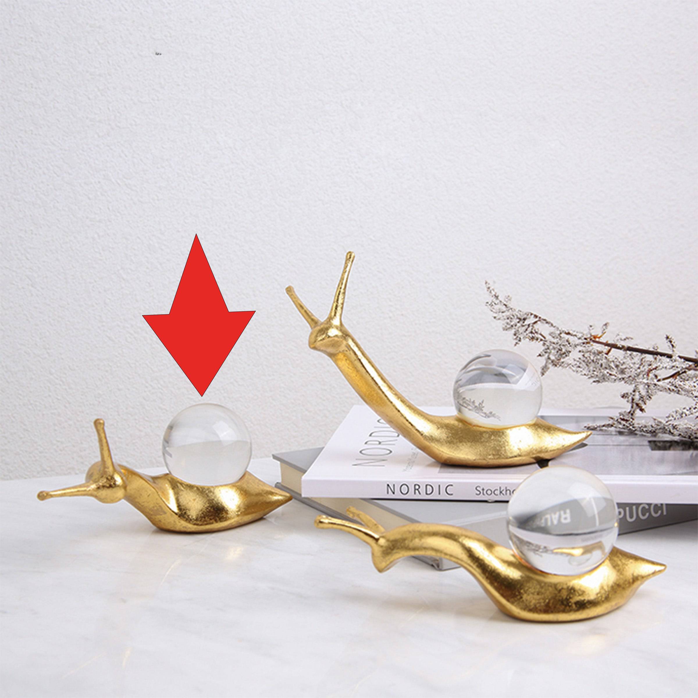 Crystal Snail-B Fa-Sz2002B -  Home Decor Figurines - ebarza Furniture UAE | Shop Modern Furniture in Abu Dhabi & Dubai - مفروشات ايبازرا في الامارات | تسوق اثاث عصري وديكورات مميزة في دبي وابوظبي