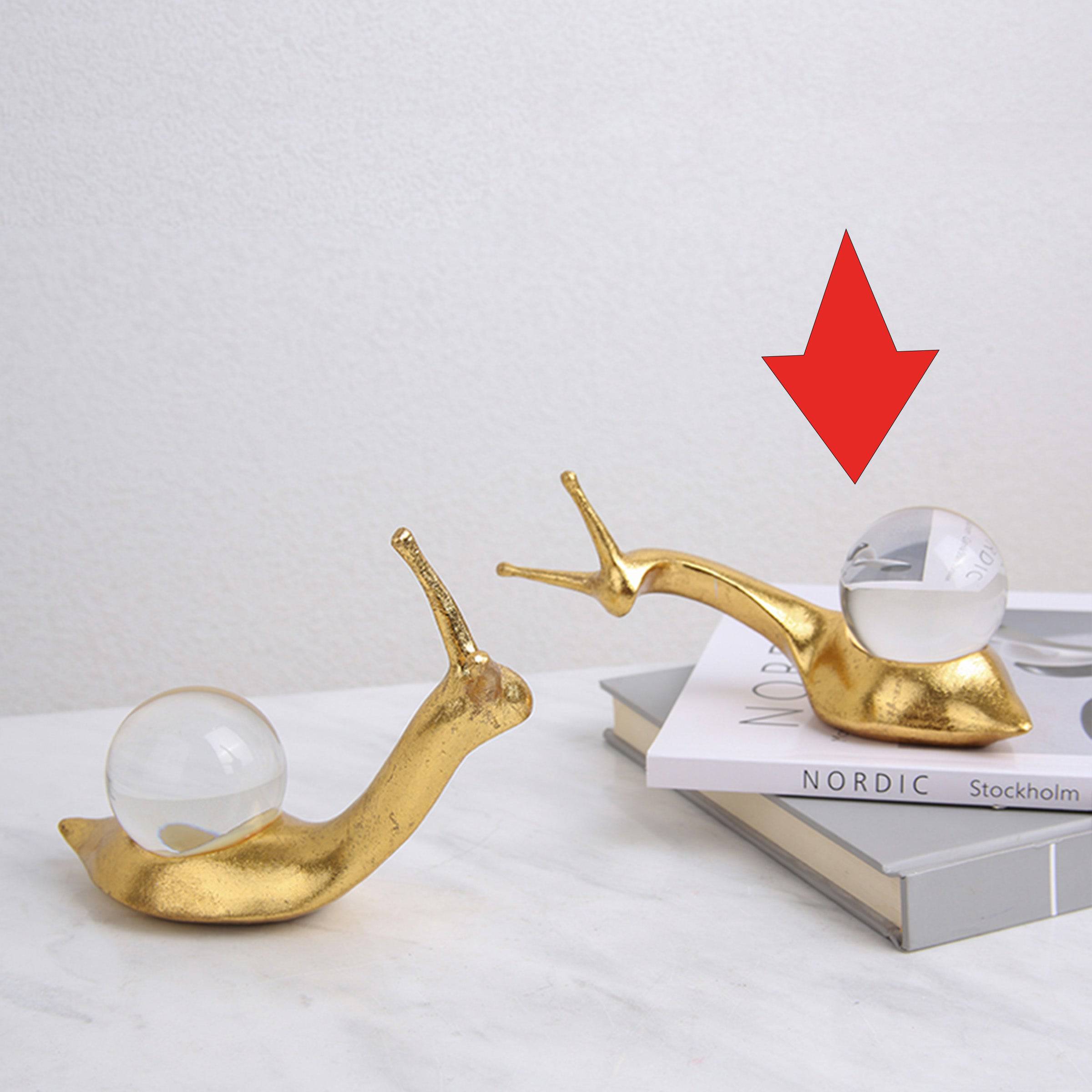 Crystal Snail-B Fa-Sz2002B -  Home Decor Figurines - ebarza Furniture UAE | Shop Modern Furniture in Abu Dhabi & Dubai - مفروشات ايبازرا في الامارات | تسوق اثاث عصري وديكورات مميزة في دبي وابوظبي