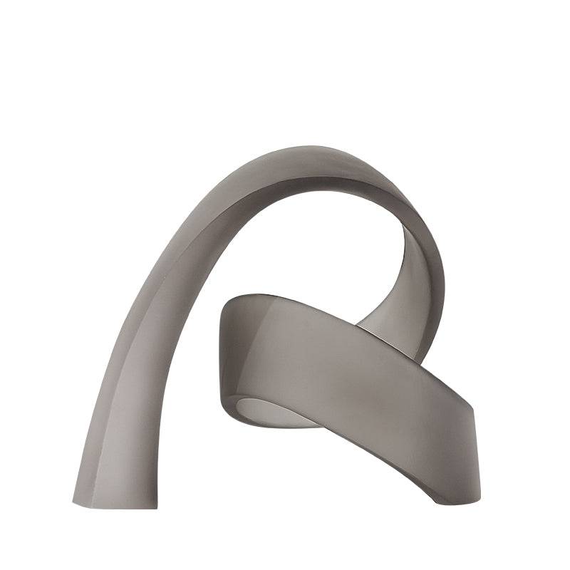 Curved Ribbon Frosted Grey Fc-Sz2165B -  Home Decor Figurines | ديكور شريط منحني بلوري رمادي - ebarza Furniture UAE | Shop Modern Furniture in Abu Dhabi & Dubai - مفروشات ايبازرا في الامارات | تسوق اثاث عصري وديكورات مميزة في دبي وابوظبي