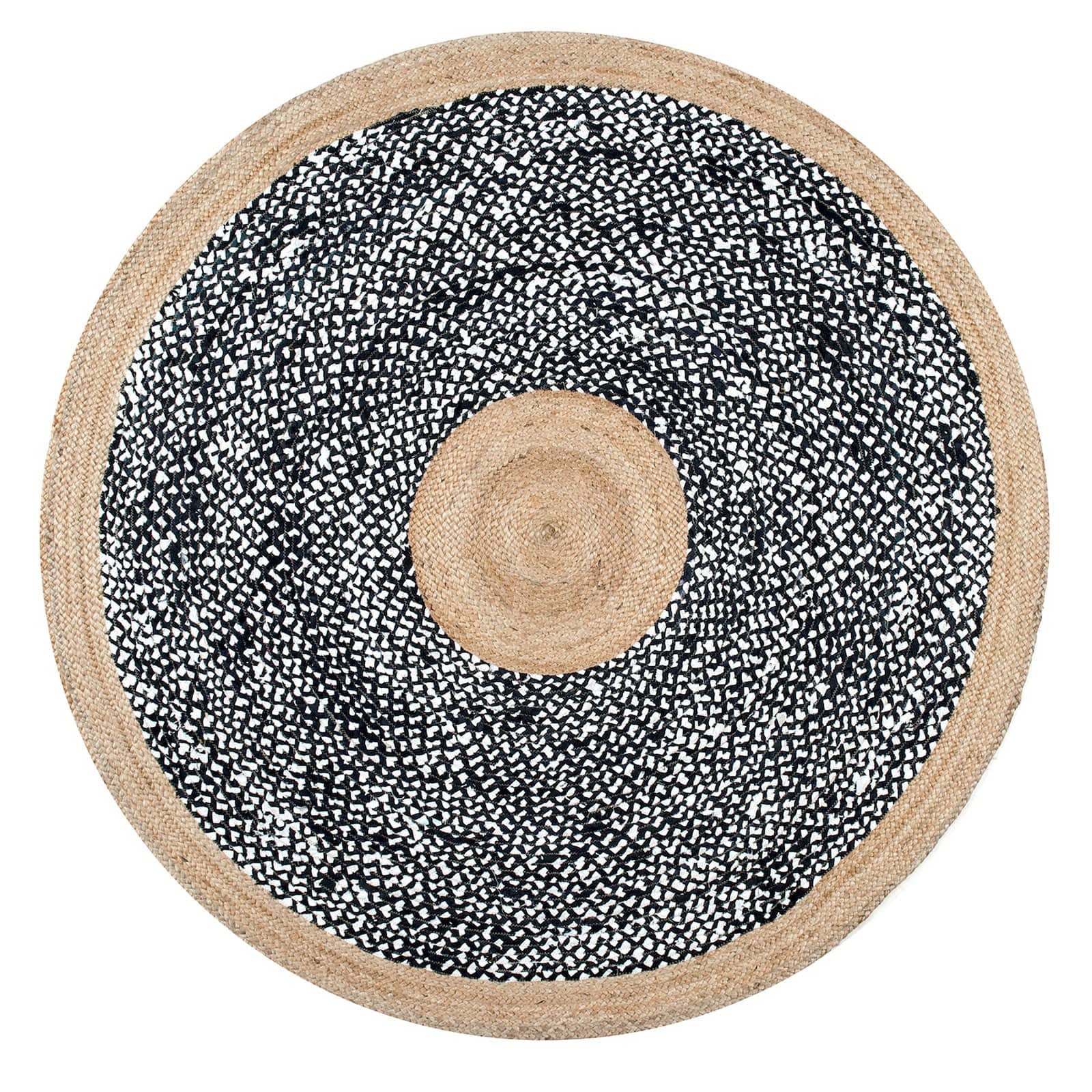 D250 Cm Braided Round Handmade Wool Rug Jh-2350-Xl -  Rugs - ebarza Furniture UAE | Shop Modern Furniture in Abu Dhabi & Dubai - مفروشات ايبازرا في الامارات | تسوق اثاث عصري وديكورات مميزة في دبي وابوظبي