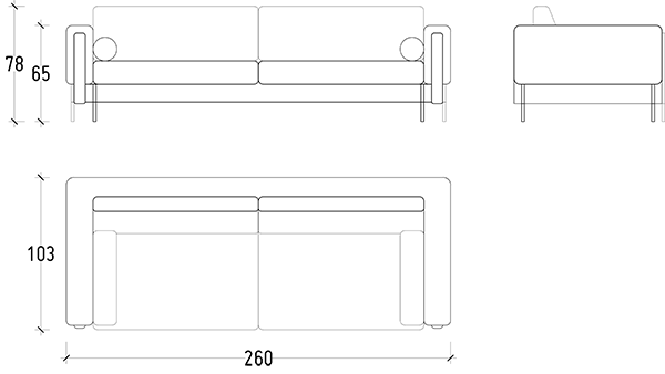 Dali 4 Seater Sofa Dali-005 -  Sofas | كنبة 4 مقاعد من دالي - ebarza Furniture UAE | Shop Modern Furniture in Abu Dhabi & Dubai - مفروشات ايبازرا في الامارات | تسوق اثاث عصري وديكورات مميزة في دبي وابوظبي