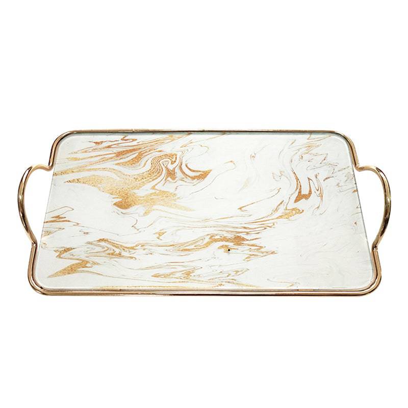 Days Metal & Glass Tray Facbj03D -  Trays | دايز صينية معدنية وزجاجية - ebarza Furniture UAE | Shop Modern Furniture in Abu Dhabi & Dubai - مفروشات ايبازرا في الامارات | تسوق اثاث عصري وديكورات مميزة في دبي وابوظبي