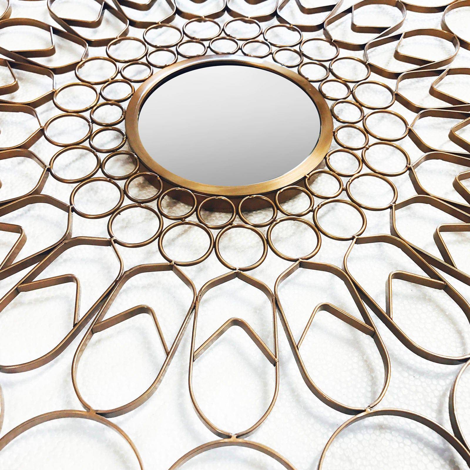 Decorative Mirror 80Cm  170401 -  Mirror - ebarza Furniture UAE | Shop Modern Furniture in Abu Dhabi & Dubai - مفروشات ايبازرا في الامارات | تسوق اثاث عصري وديكورات مميزة في دبي وابوظبي