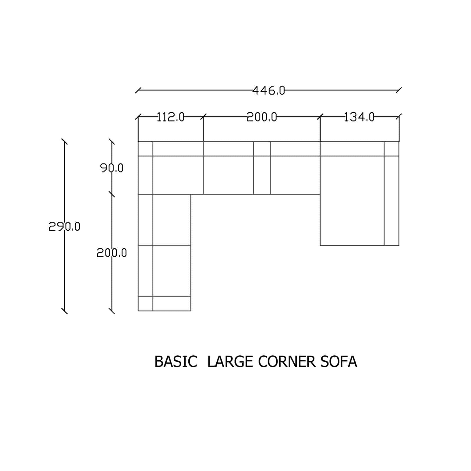 Diamond U Shape Corner Sofa Diamond6340-01 -  Sofas - ebarza Furniture UAE | Shop Modern Furniture in Abu Dhabi & Dubai - مفروشات ايبازرا في الامارات | تسوق اثاث عصري وديكورات مميزة في دبي وابوظبي