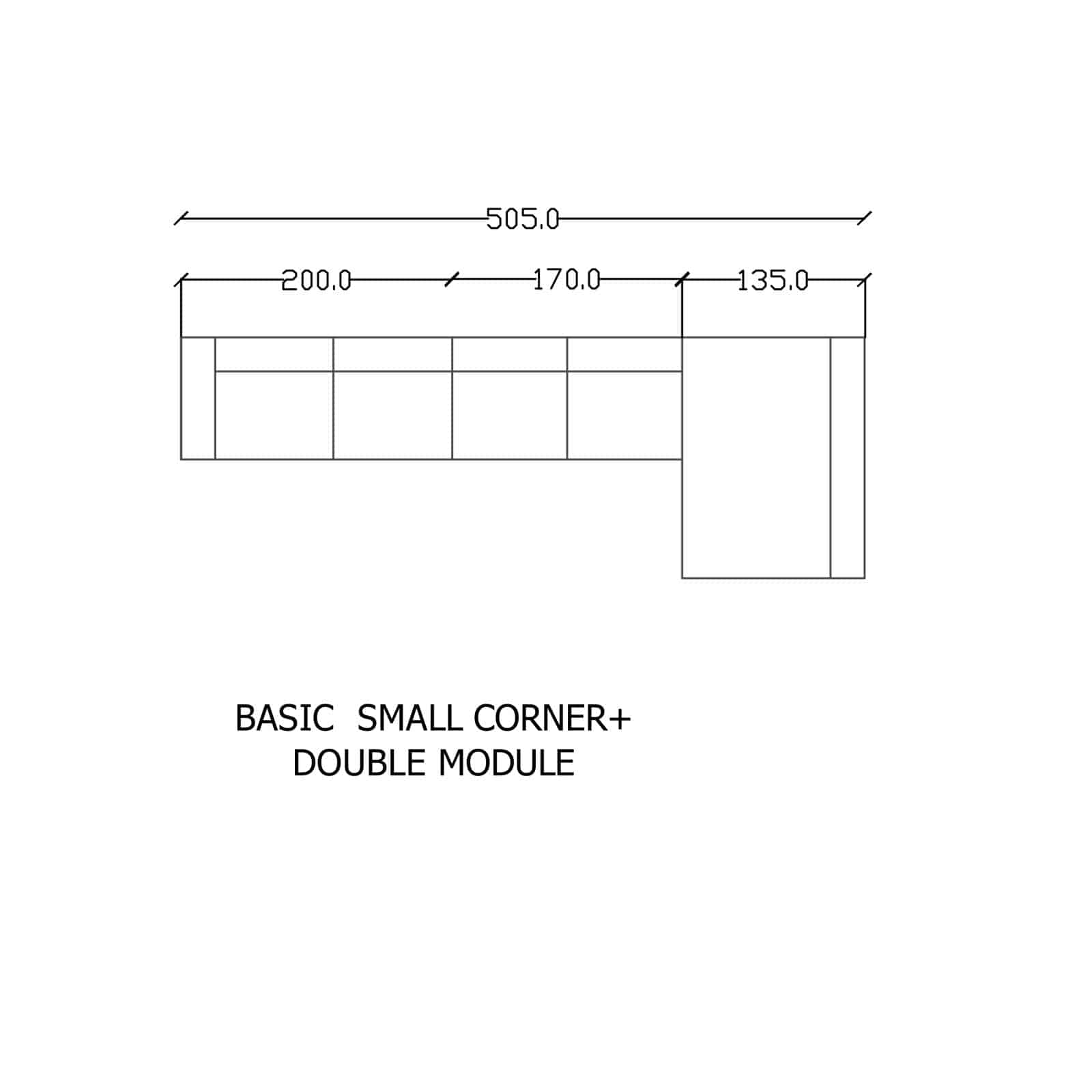 Diamond Corner L shape Sofa Diamondsmall001 -  Sofas | أريكة زاوية دايموند على شكل حرف L - ebarza Furniture UAE | Shop Modern Furniture in Abu Dhabi & Dubai - مفروشات ايبازرا في الامارات | تسوق اثاث عصري وديكورات مميزة في دبي وابوظبي