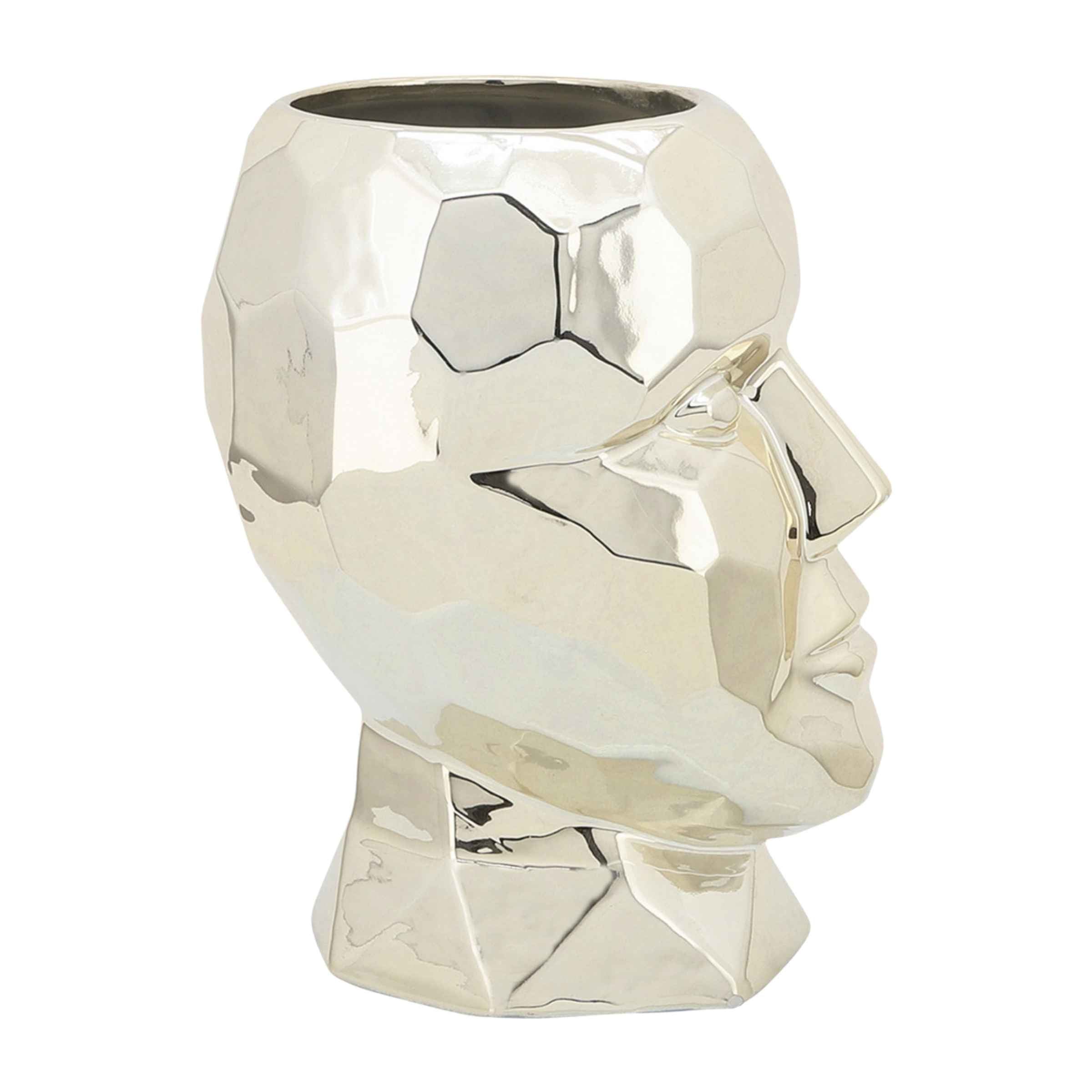 Diamond Face Porcelain Vase 15 Cm - Gold 16712-02 -  Vases | مزهرية بورسلين الماس 15 سم - ذهبي - ebarza Furniture UAE | Shop Modern Furniture in Abu Dhabi & Dubai - مفروشات ايبازرا في الامارات | تسوق اثاث عصري وديكورات مميزة في دبي وابوظبي