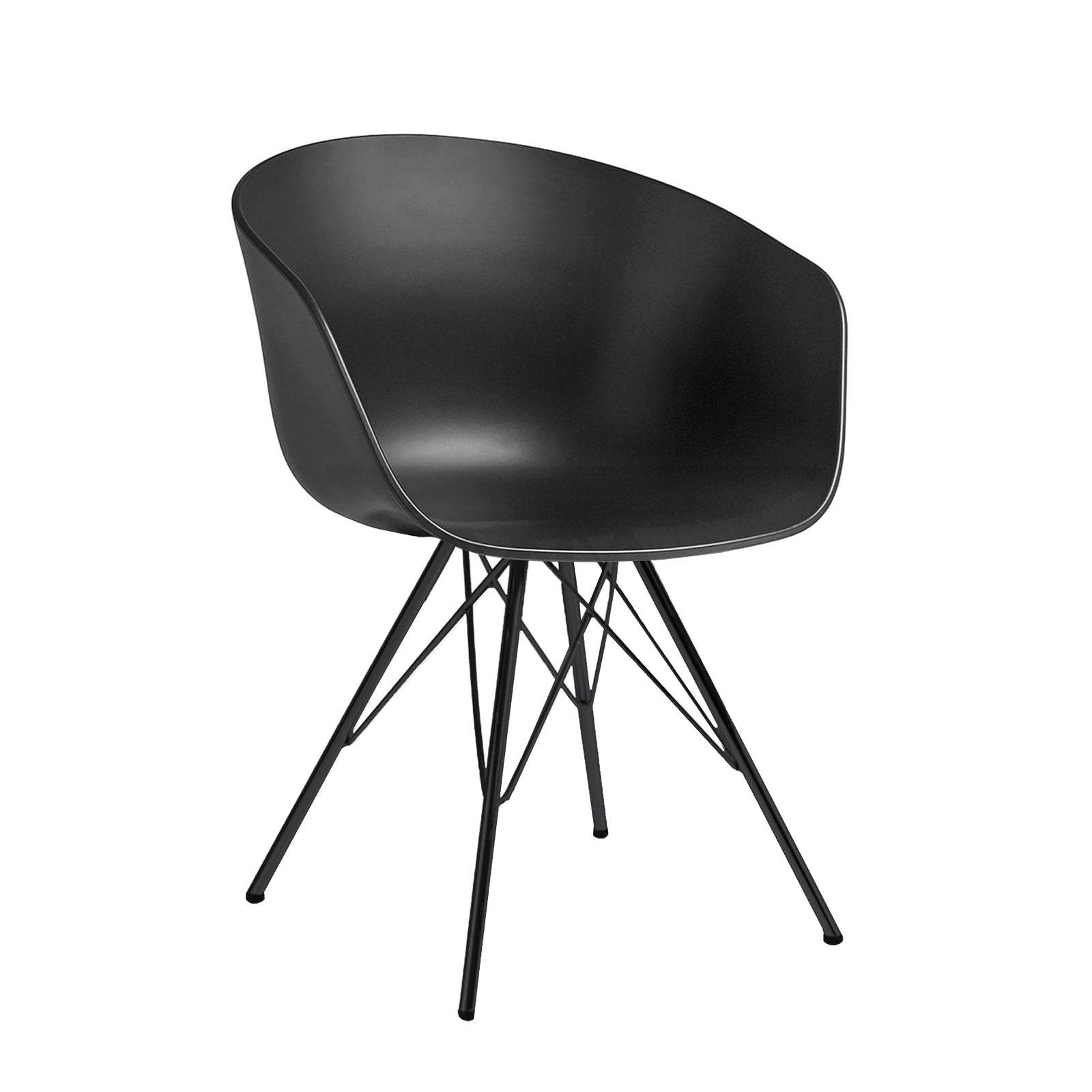 Dining Chair- Plastic- Ms0038-M+Cmon-035Leg -  Chairs - ebarza Furniture UAE | Shop Modern Furniture in Abu Dhabi & Dubai - مفروشات ايبازرا في الامارات | تسوق اثاث عصري وديكورات مميزة في دبي وابوظبي