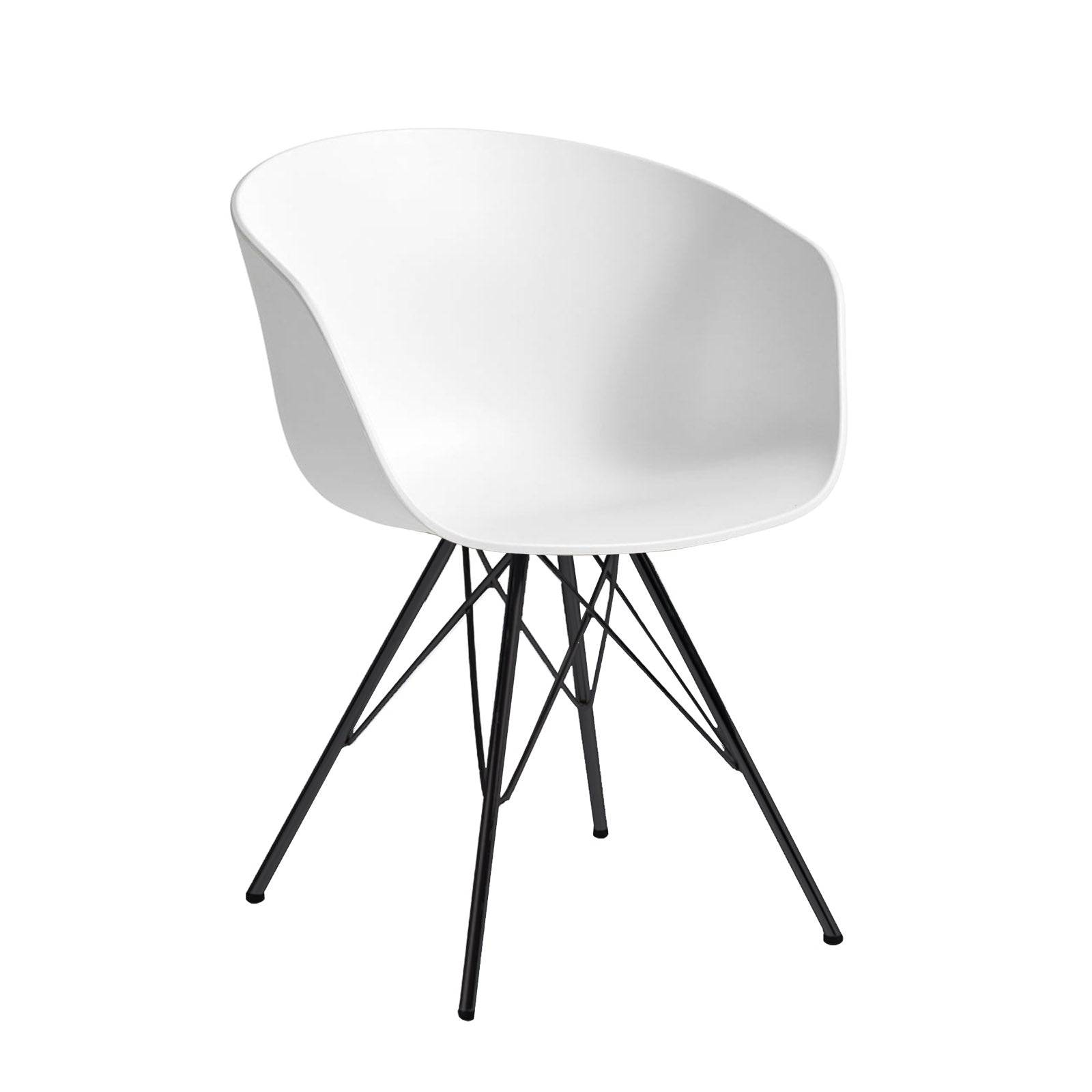 Dining Chair- Plastic- Ms0038-M+Cmon-035Leg -  Chairs | كرسى سفرة بلاستيك - ebarza Furniture UAE | Shop Modern Furniture in Abu Dhabi & Dubai - مفروشات ايبازرا في الامارات | تسوق اثاث عصري وديكورات مميزة في دبي وابوظبي