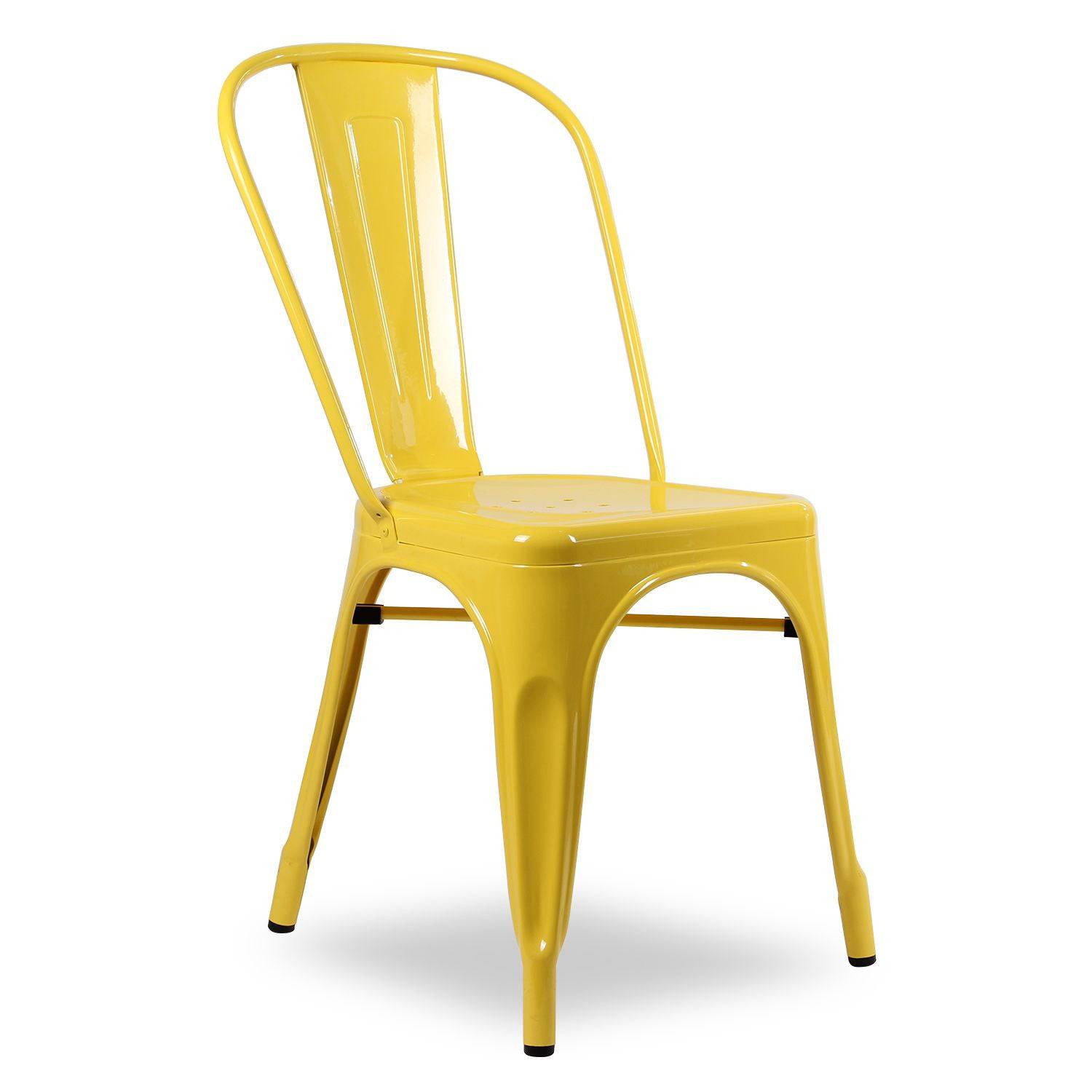 Dinning Chair Mc-001A-Yellow -  Chairs - ebarza Furniture UAE | Shop Modern Furniture in Abu Dhabi & Dubai - مفروشات ايبازرا في الامارات | تسوق اثاث عصري وديكورات مميزة في دبي وابوظبي