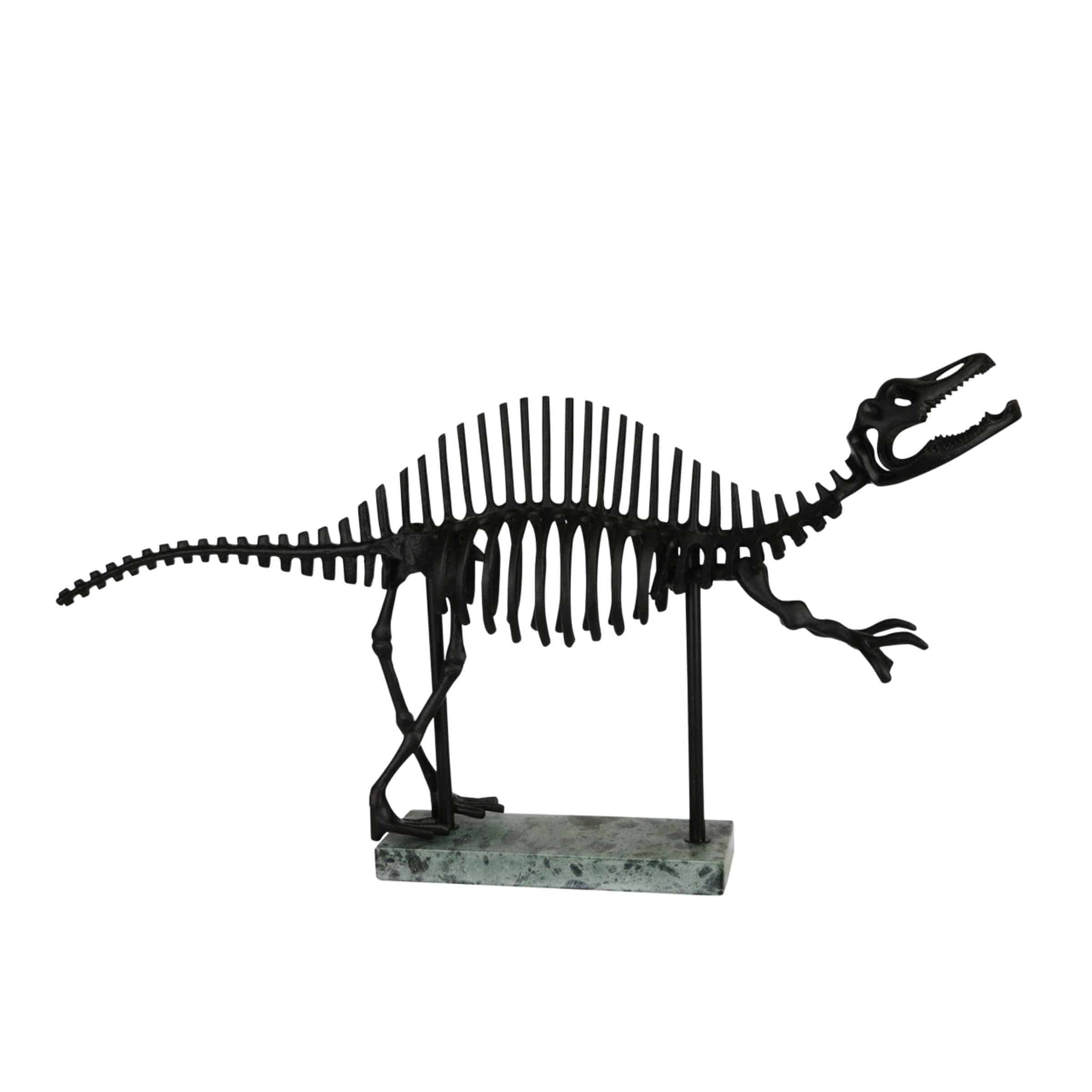 Dinosaur Metal Table Decor 78 Cm - Black 15287 -  Home Decor Figurines | ديكور طاولة معدنية ديناصور 78 سم - اسود - ebarza Furniture UAE | Shop Modern Furniture in Abu Dhabi & Dubai - مفروشات ايبازرا في الامارات | تسوق اثاث عصري وديكورات مميزة في دبي وابوظبي