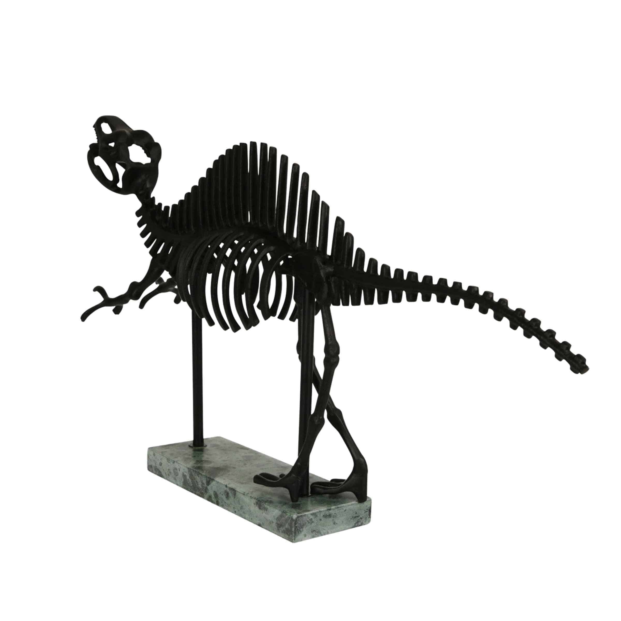 Dinosaur Metal Table Decor 78 Cm - Black 15287 -  Home Decor Figurines | ديكور طاولة معدنية ديناصور 78 سم - اسود - ebarza Furniture UAE | Shop Modern Furniture in Abu Dhabi & Dubai - مفروشات ايبازرا في الامارات | تسوق اثاث عصري وديكورات مميزة في دبي وابوظبي