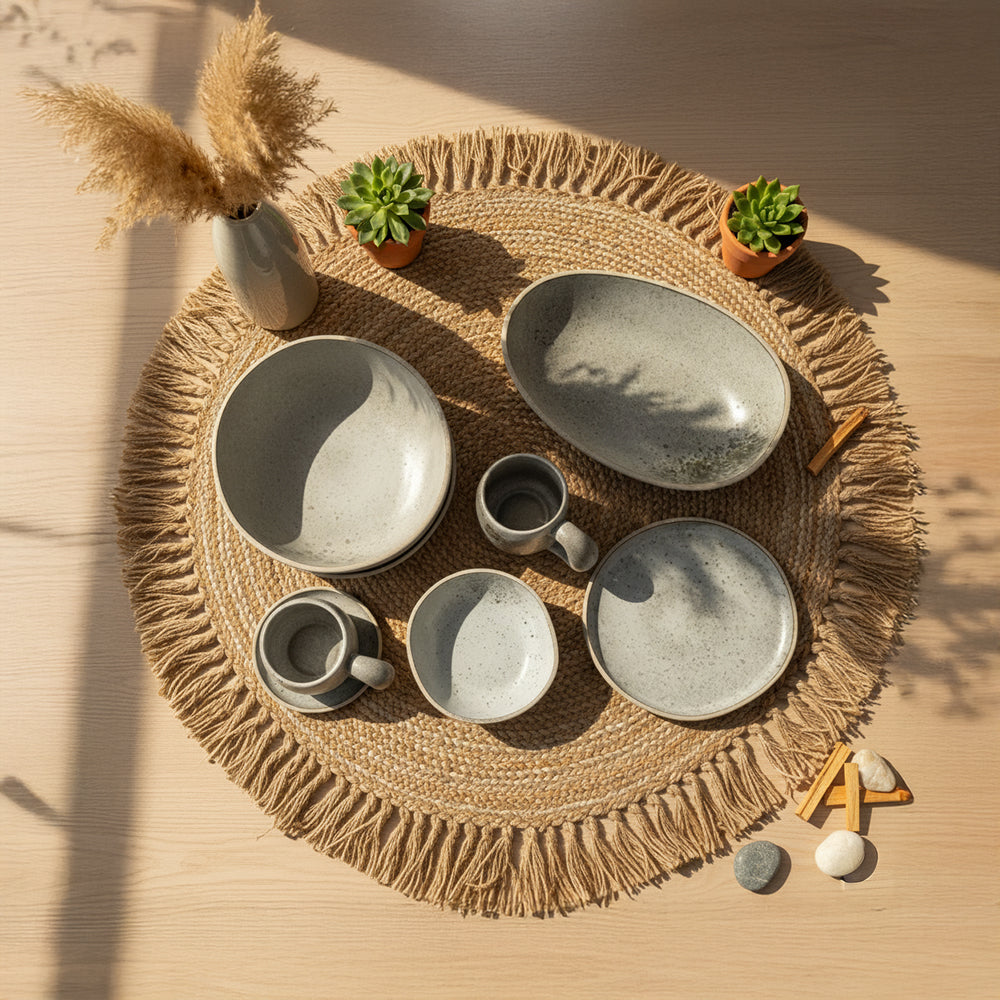 Dinnerware & Stoneware Salad Dessert And Cereal Bowl E837-B-12023  13 -  Plates - ebarza Furniture UAE | Shop Modern Furniture in Abu Dhabi & Dubai - مفروشات ايبازرا في الامارات | تسوق اثاث عصري وديكورات مميزة في دبي وابوظبي