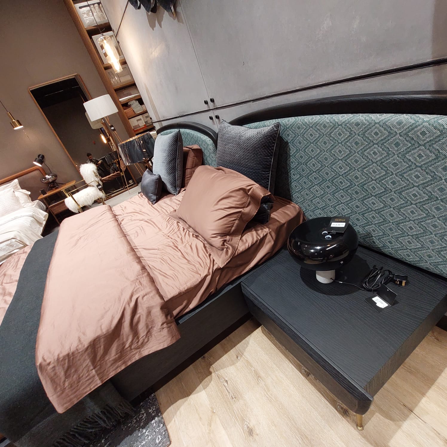 Display Item Bug Bedstead + 2 Nightstand Tables  Bug-Bed-Nkaheel -  DISPLAY ITEM - ebarza Furniture UAE | Shop Modern Furniture in Abu Dhabi & Dubai - مفروشات ايبازرا في الامارات | تسوق اثاث عصري وديكورات مميزة في دبي وابوظبي