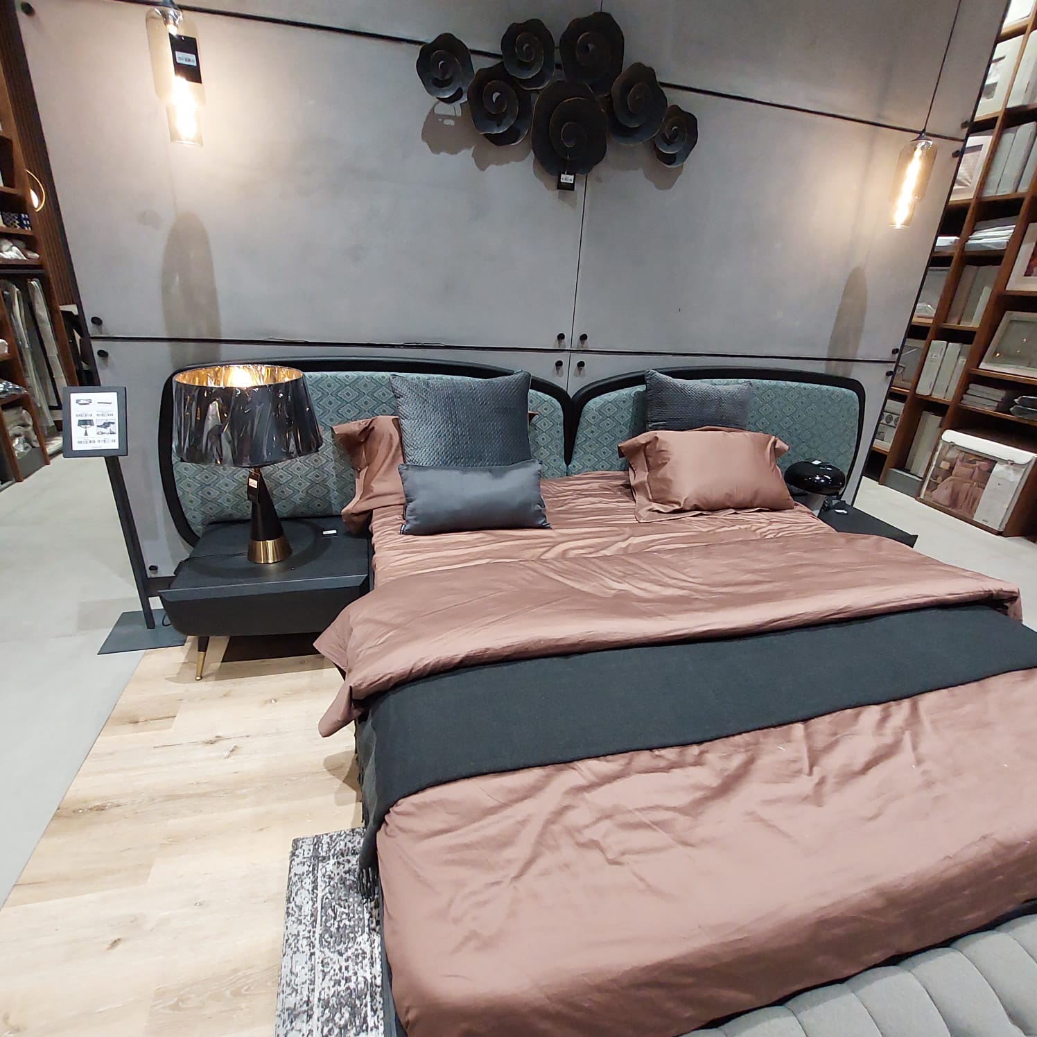 Display Item Bug Bedstead + 2 Nightstand Tables  Bug-Bed-Nkaheel -  DISPLAY ITEM - ebarza Furniture UAE | Shop Modern Furniture in Abu Dhabi & Dubai - مفروشات ايبازرا في الامارات | تسوق اثاث عصري وديكورات مميزة في دبي وابوظبي