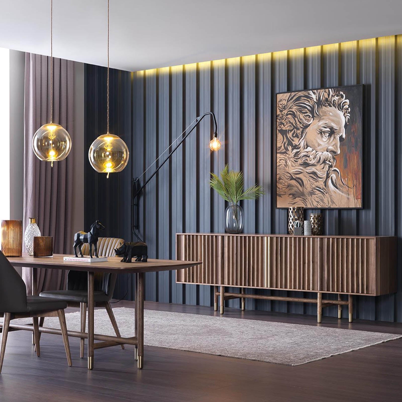 Display Item Pietra Dining Table Pietradining-Nakheel -  DISPLAY ITEM - ebarza Furniture UAE | Shop Modern Furniture in Abu Dhabi & Dubai - مفروشات ايبازرا في الامارات | تسوق اثاث عصري وديكورات مميزة في دبي وابوظبي