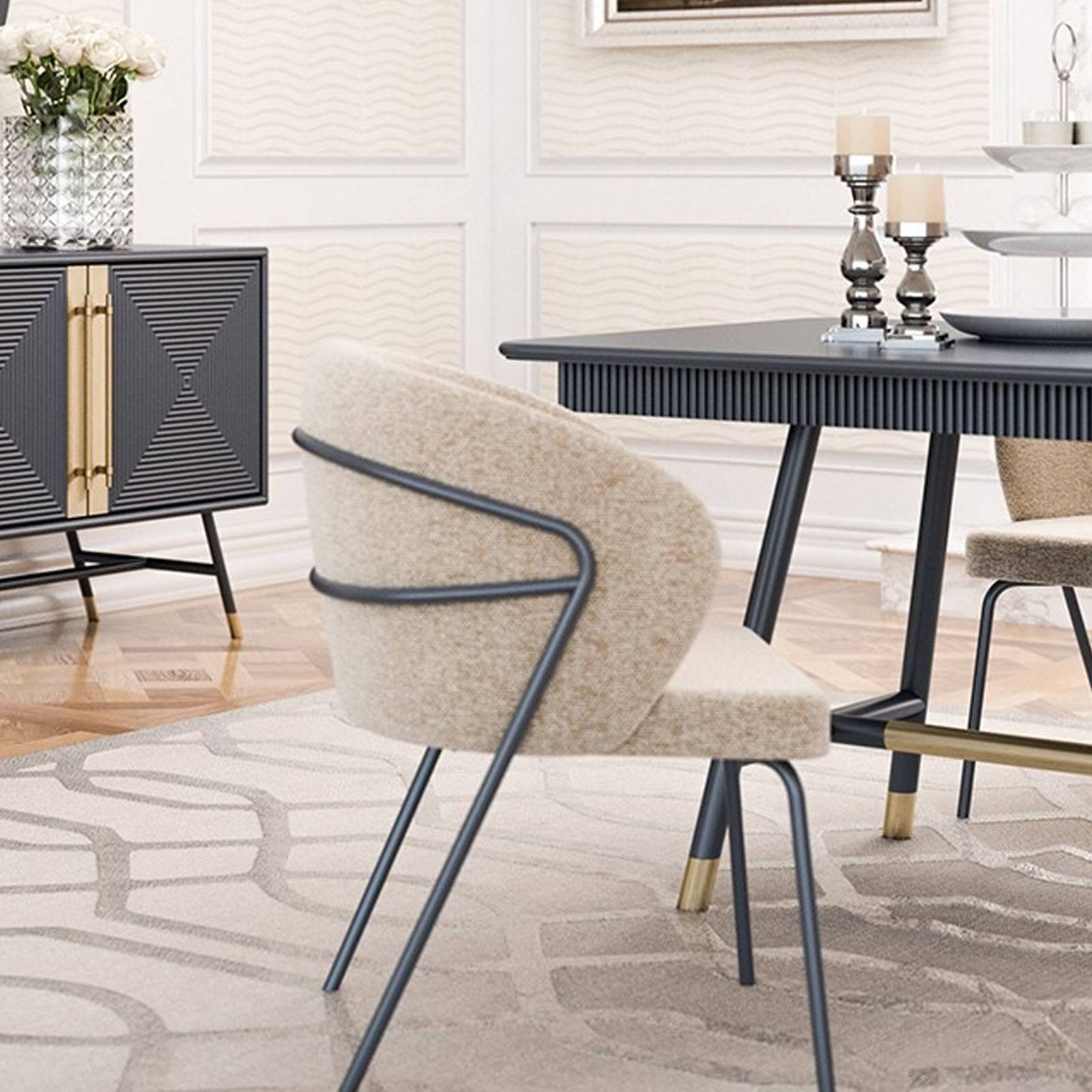 Display Piece -  Vela Dining Table Vela005 -  USED ITEM | قطعة من المعرض - طاولة طعام فيلا - ebarza Furniture UAE | Shop Modern Furniture in Abu Dhabi & Dubai - مفروشات ايبازرا في الامارات | تسوق اثاث عصري وديكورات مميزة في دبي وابوظبي