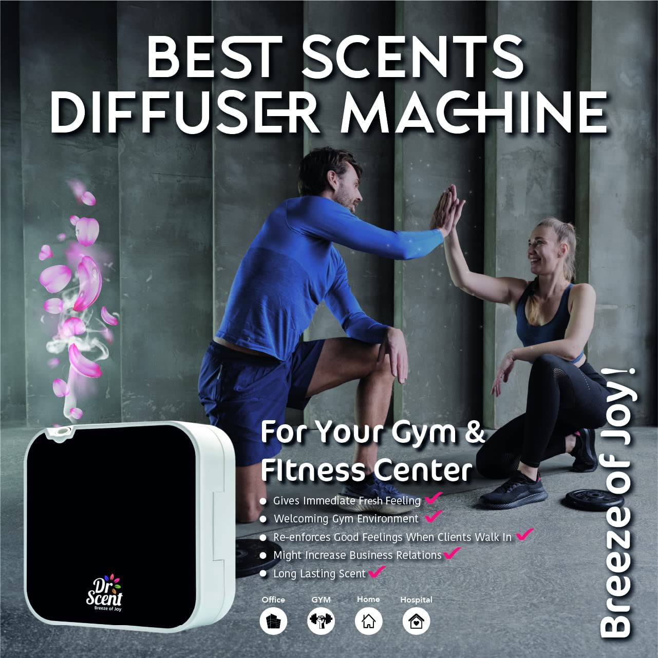 Dr Scent Smart Diffuser Machine With App | Dr Scent (Mini) 3X3M | Dr-Mini -  Home Fragrance | جهاز دكتور سنت مصغرة لتلطيف الجو - ebarza Furniture UAE | Shop Modern Furniture in Abu Dhabi & Dubai - مفروشات ايبازرا في الامارات | تسوق اثاث عصري وديكورات مميزة في دبي وابوظبي