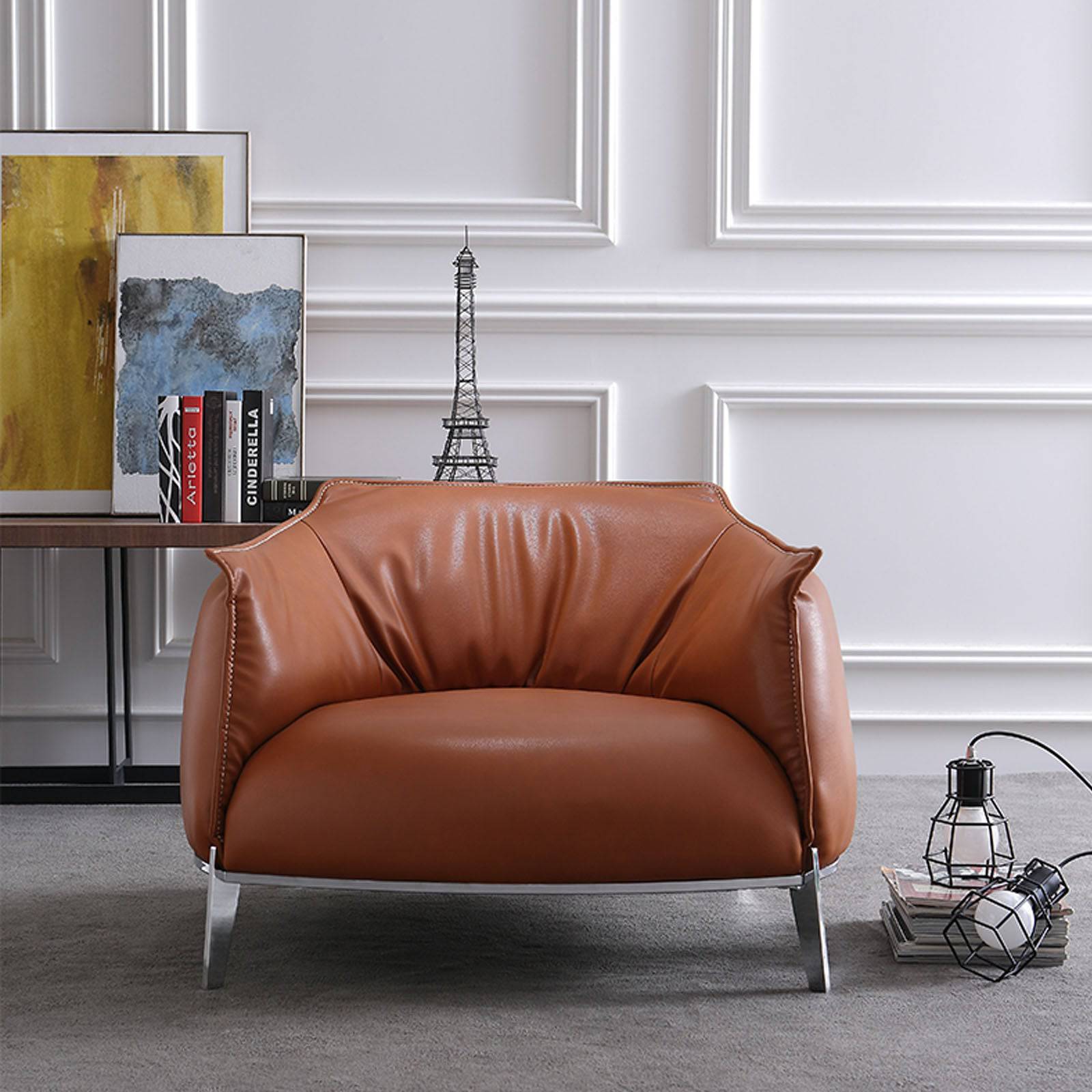 Drancy Armchair Chair SF017-C -  Armchairs - ebarza Furniture UAE | Shop Modern Furniture in Abu Dhabi & Dubai - مفروشات ايبازرا في الامارات | تسوق اثاث عصري وديكورات مميزة في دبي وابوظبي