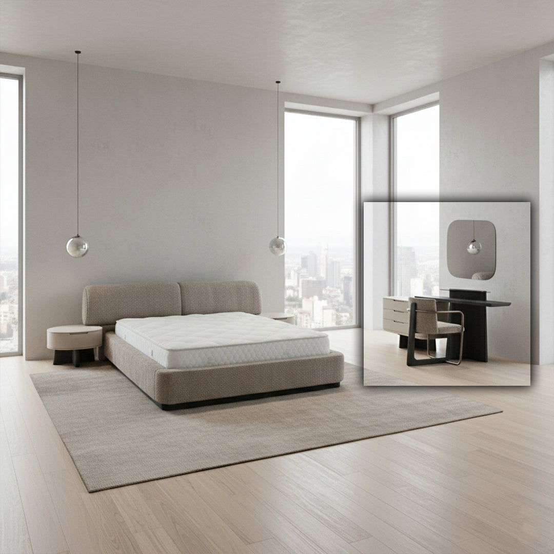 MARMO DRESSER & MIRROR -  Dressers and Mirrors - ebarza Furniture UAE | Shop Modern Furniture in Abu Dhabi & Dubai - مفروشات ايبازرا في الامارات | تسوق اثاث عصري وديكورات مميزة في دبي وابوظبي