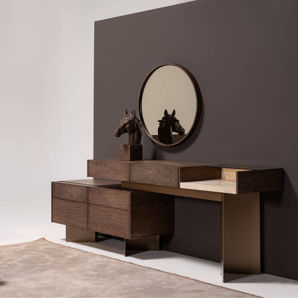 Edessa Dresser Edsa-Dresser -  Dressers and Mirrors | إيديسا طاولة زينة - ebarza Furniture UAE | Shop Modern Furniture in Abu Dhabi & Dubai - مفروشات ايبازرا في الامارات | تسوق اثاث عصري وديكورات مميزة في دبي وابوظبي