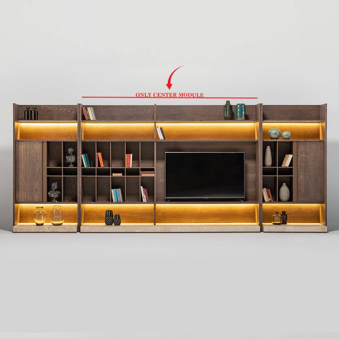 Edessa Wall Unit Bookshelf And Tv Block Edsa-Wall275Tvb -  TV Units - ebarza Furniture UAE | Shop Modern Furniture in Abu Dhabi & Dubai - مفروشات ايبازرا في الامارات | تسوق اثاث عصري وديكورات مميزة في دبي وابوظبي