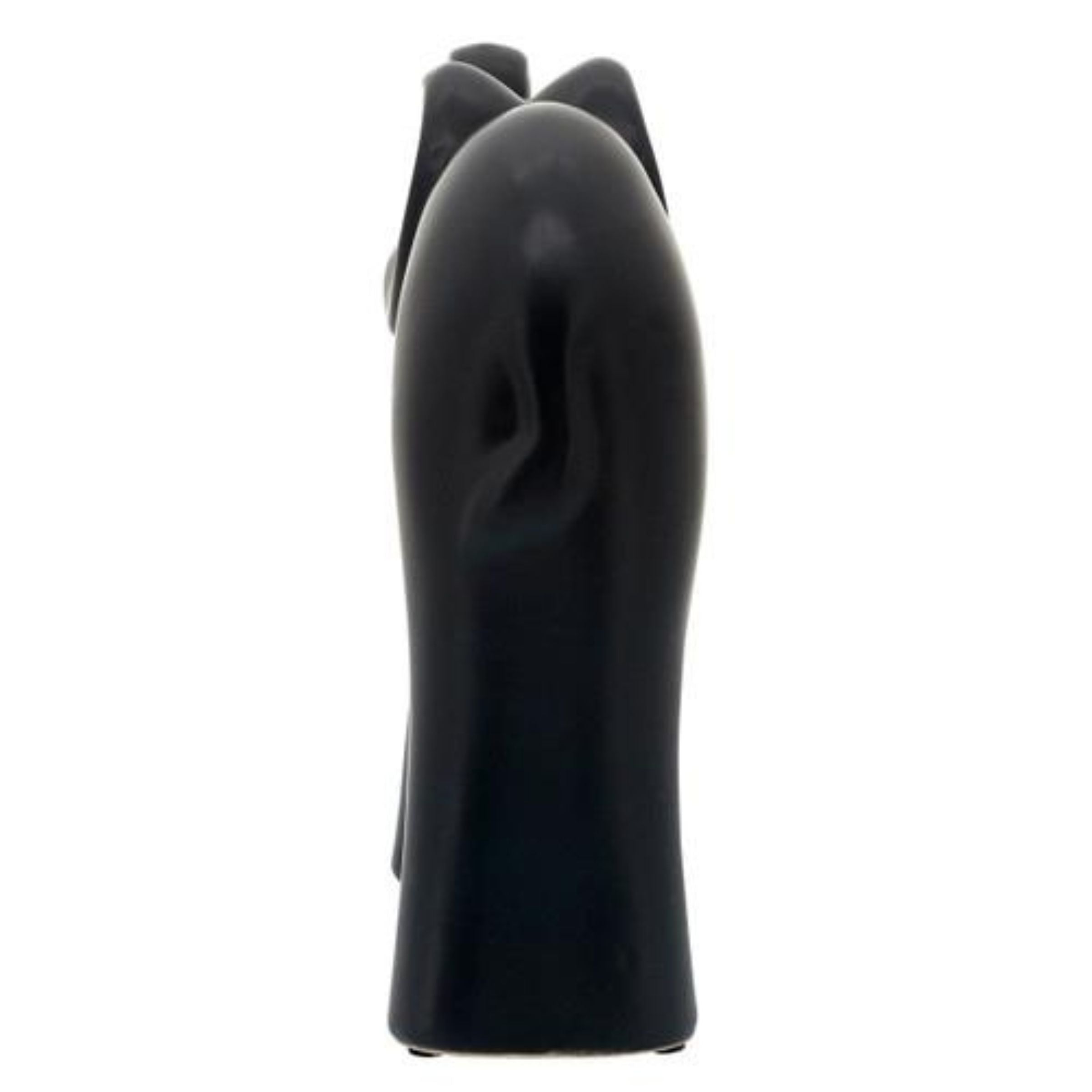 Elephant Ceramic Décor Matte Black 14354-09 -  Home Decor Figurines | ديكور الفيل سيراميك أسود غير لامع - ebarza Furniture UAE | Shop Modern Furniture in Abu Dhabi & Dubai - مفروشات ايبازرا في الامارات | تسوق اثاث عصري وديكورات مميزة في دبي وابوظبي