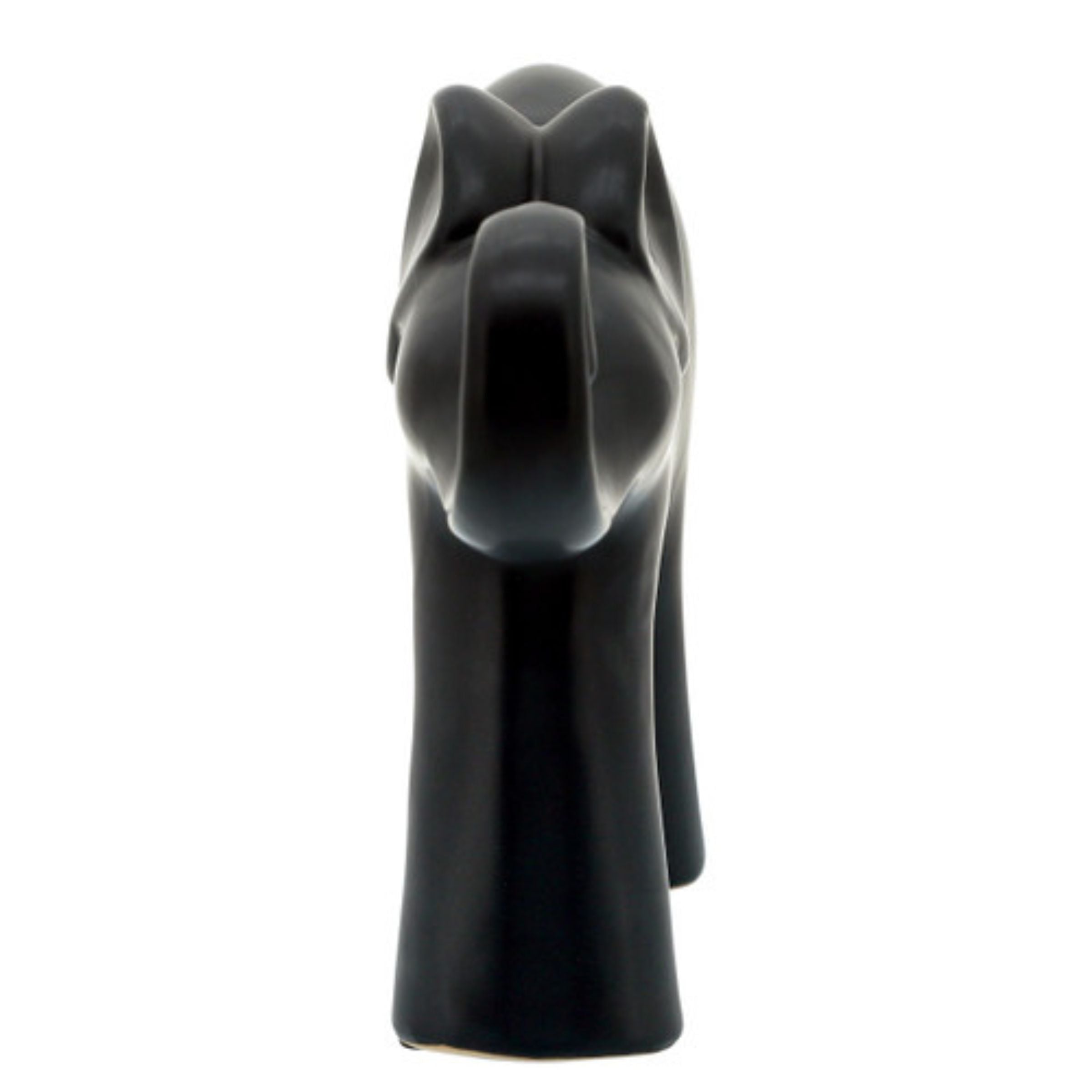 Elephant Ceramic Décor Matte Black 14354-09 -  Home Decor Figurines | ديكور الفيل سيراميك أسود غير لامع - ebarza Furniture UAE | Shop Modern Furniture in Abu Dhabi & Dubai - مفروشات ايبازرا في الامارات | تسوق اثاث عصري وديكورات مميزة في دبي وابوظبي