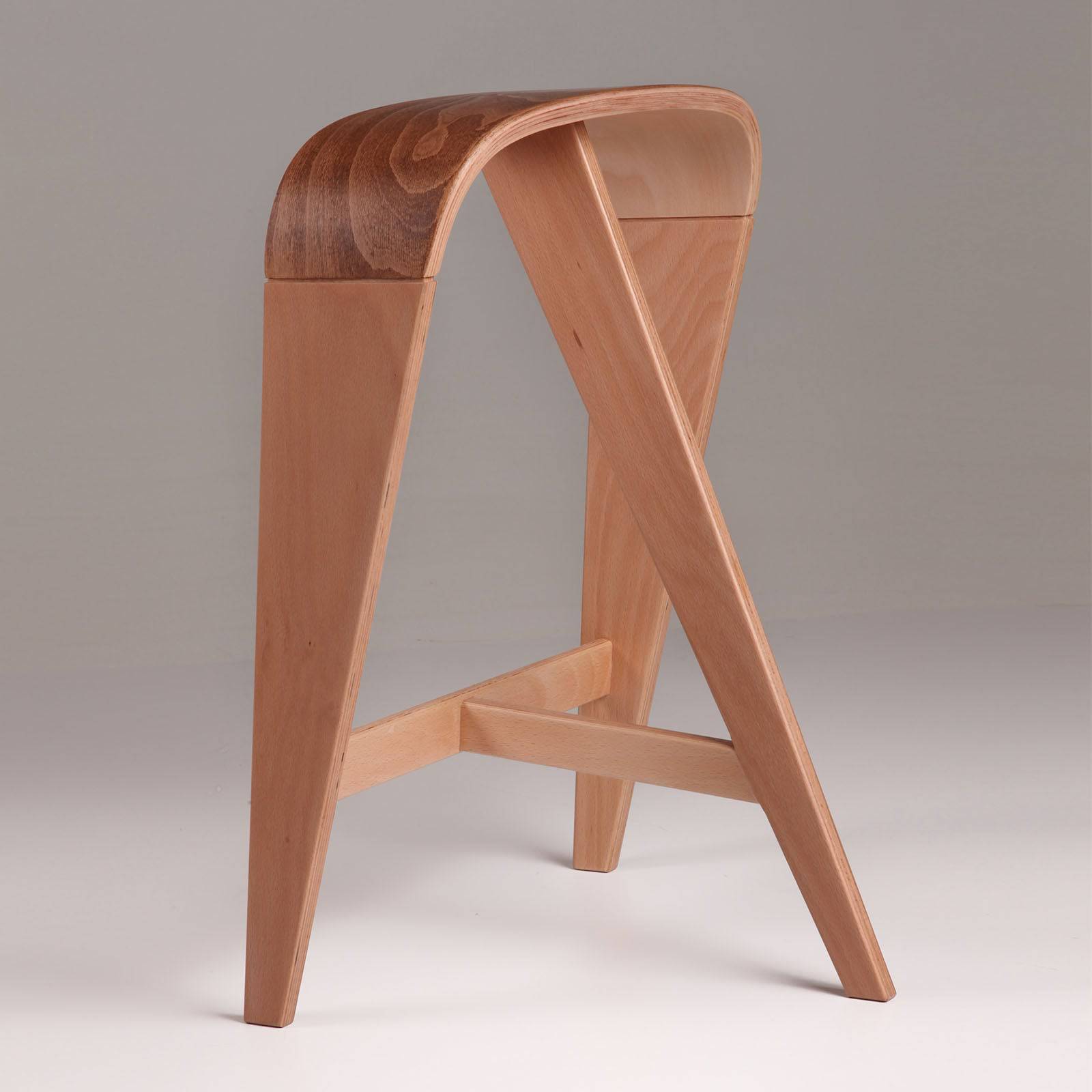 Elif Wooden Bar Stool Rtim001 -  Bar Stools | كرسي بار من إلف - ebarza Furniture UAE | Shop Modern Furniture in Abu Dhabi & Dubai - مفروشات ايبازرا في الامارات | تسوق اثاث عصري وديكورات مميزة في دبي وابوظبي