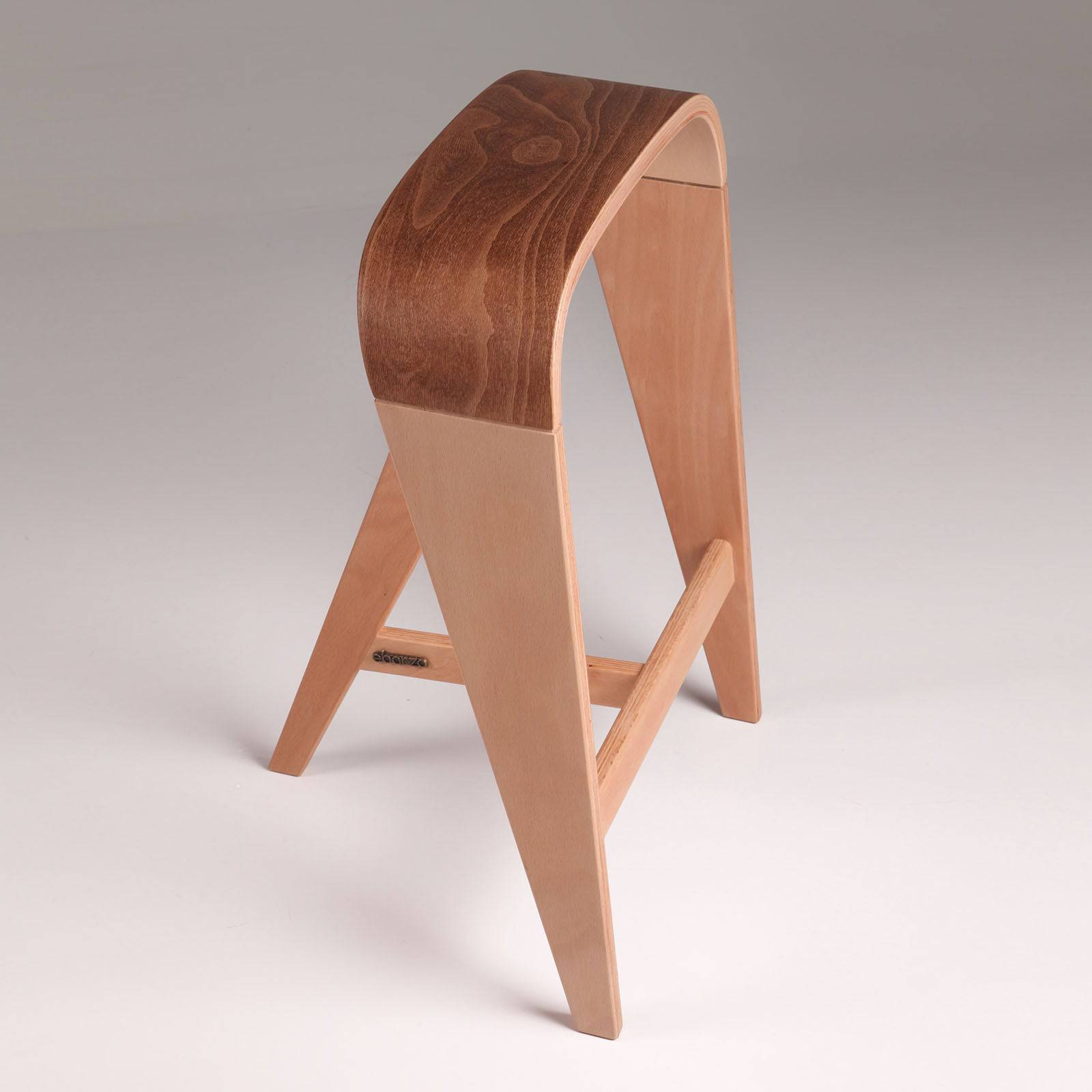 Elif Wooden Bar Stool Rtim001 -  Bar Stools - ebarza Furniture UAE | Shop Modern Furniture in Abu Dhabi & Dubai - مفروشات ايبازرا في الامارات | تسوق اثاث عصري وديكورات مميزة في دبي وابوظبي