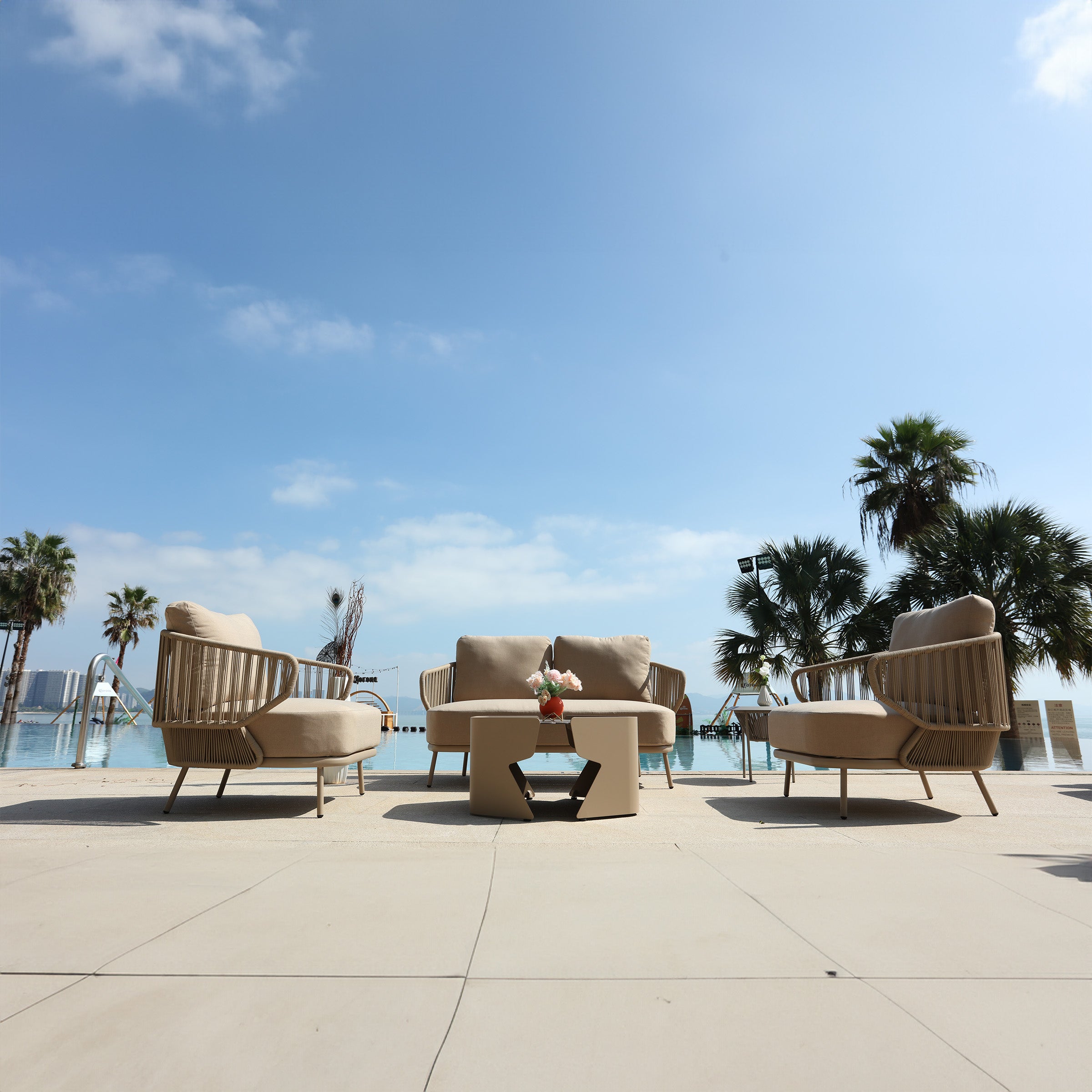 Embrace Outdoor Love 2-Seat Sofa MYX-SOFA1050 -  Outdoor Sofas - ebarza Furniture UAE | Shop Modern Furniture in Abu Dhabi & Dubai - مفروشات ايبازرا في الامارات | تسوق اثاث عصري وديكورات مميزة في دبي وابوظبي