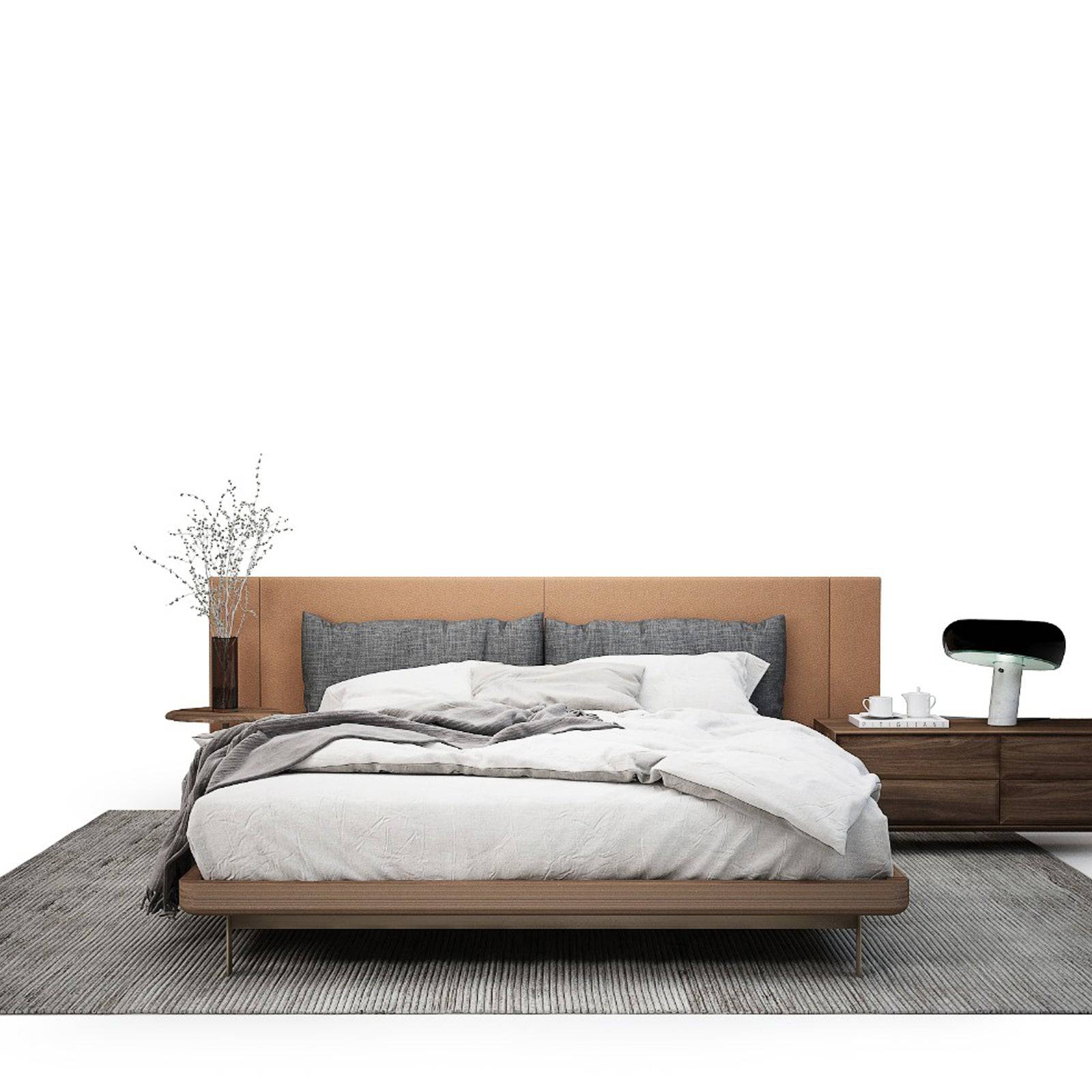 Pre Order 90 Days Delivery Era Queen Size Bedstead Era-Bed 160x200 -  Bedsteads | سرير بحجم كوين من إرا - ebarza Furniture UAE | Shop Modern Furniture in Abu Dhabi & Dubai - مفروشات ايبازرا في الامارات | تسوق اثاث عصري وديكورات مميزة في دبي وابوظبي