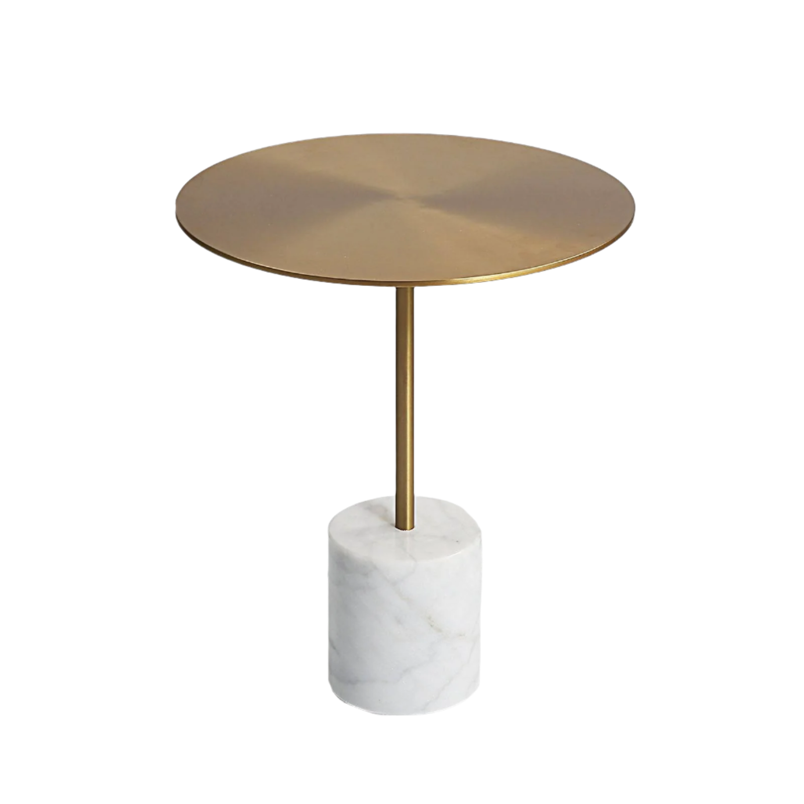 Espoo Marble Side Table Ct8684-44-Br -  Side Tables - ebarza Furniture UAE | Shop Modern Furniture in Abu Dhabi & Dubai - مفروشات ايبازرا في الامارات | تسوق اثاث عصري وديكورات مميزة في دبي وابوظبي