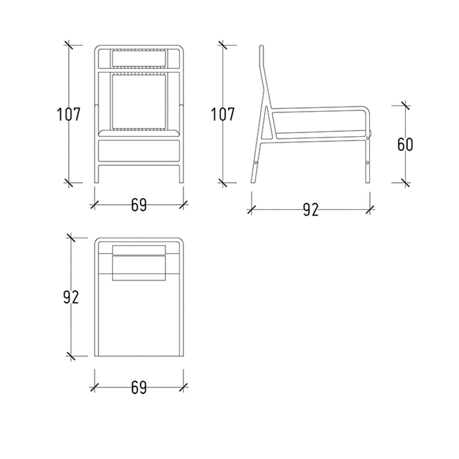 Fillum  Lounge Chair Filum -001 -  Lounge Chairs | كرسي صالة فيلم - ebarza Furniture UAE | Shop Modern Furniture in Abu Dhabi & Dubai - مفروشات ايبازرا في الامارات | تسوق اثاث عصري وديكورات مميزة في دبي وابوظبي