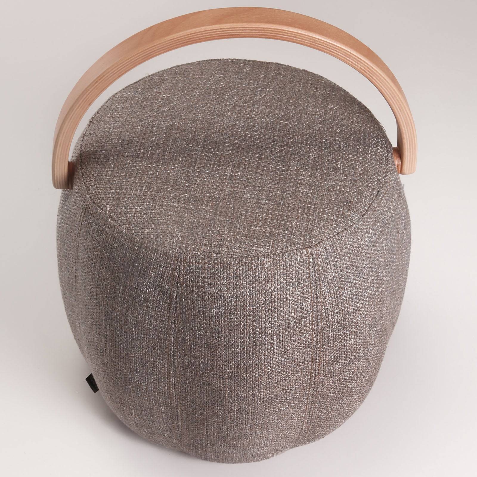 Flora Pouf  Bakrac-N-Grey -  Poufs - ebarza Furniture UAE | Shop Modern Furniture in Abu Dhabi & Dubai - مفروشات ايبازرا في الامارات | تسوق اثاث عصري وديكورات مميزة في دبي وابوظبي