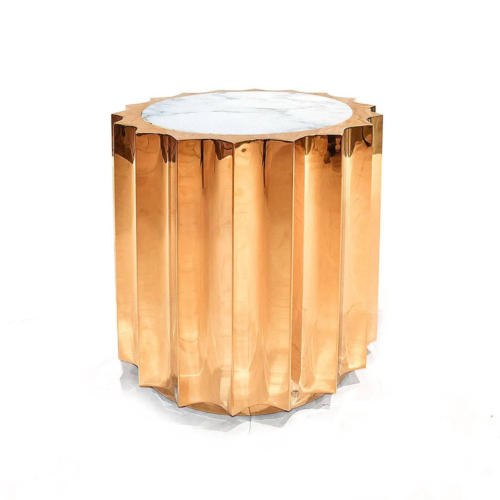 Forlì Natural Marble Side Table Tg-01-1-Rg -  Side Tables - ebarza Furniture UAE | Shop Modern Furniture in Abu Dhabi & Dubai - مفروشات ايبازرا في الامارات | تسوق اثاث عصري وديكورات مميزة في دبي وابوظبي