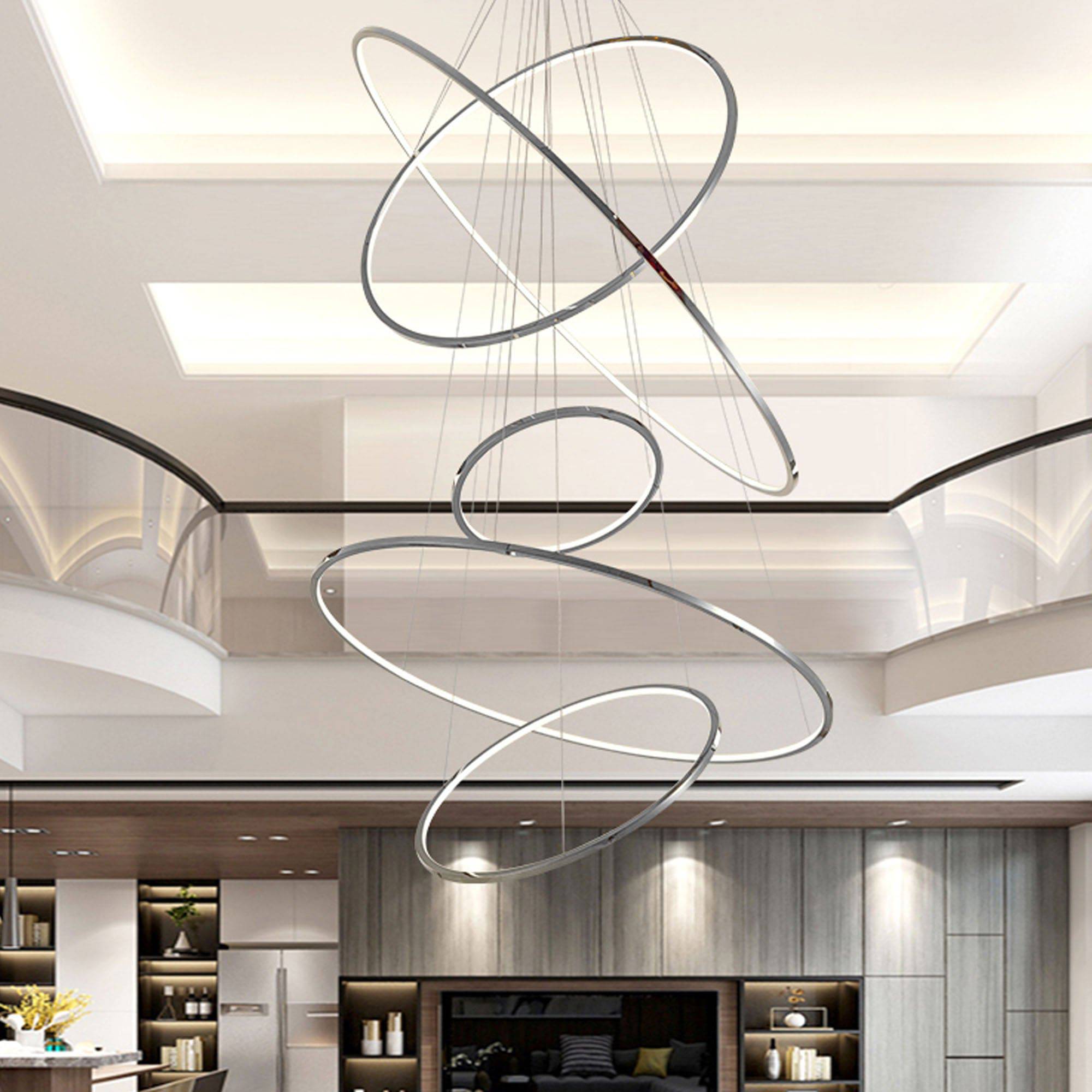 Galaxy Ring Light 100 Cm Cy-New-088-1000-C -  Pendant Lamps | مصباح دائري جالاكسي 100 سم - ebarza Furniture UAE | Shop Modern Furniture in Abu Dhabi & Dubai - مفروشات ايبازرا في الامارات | تسوق اثاث عصري وديكورات مميزة في دبي وابوظبي