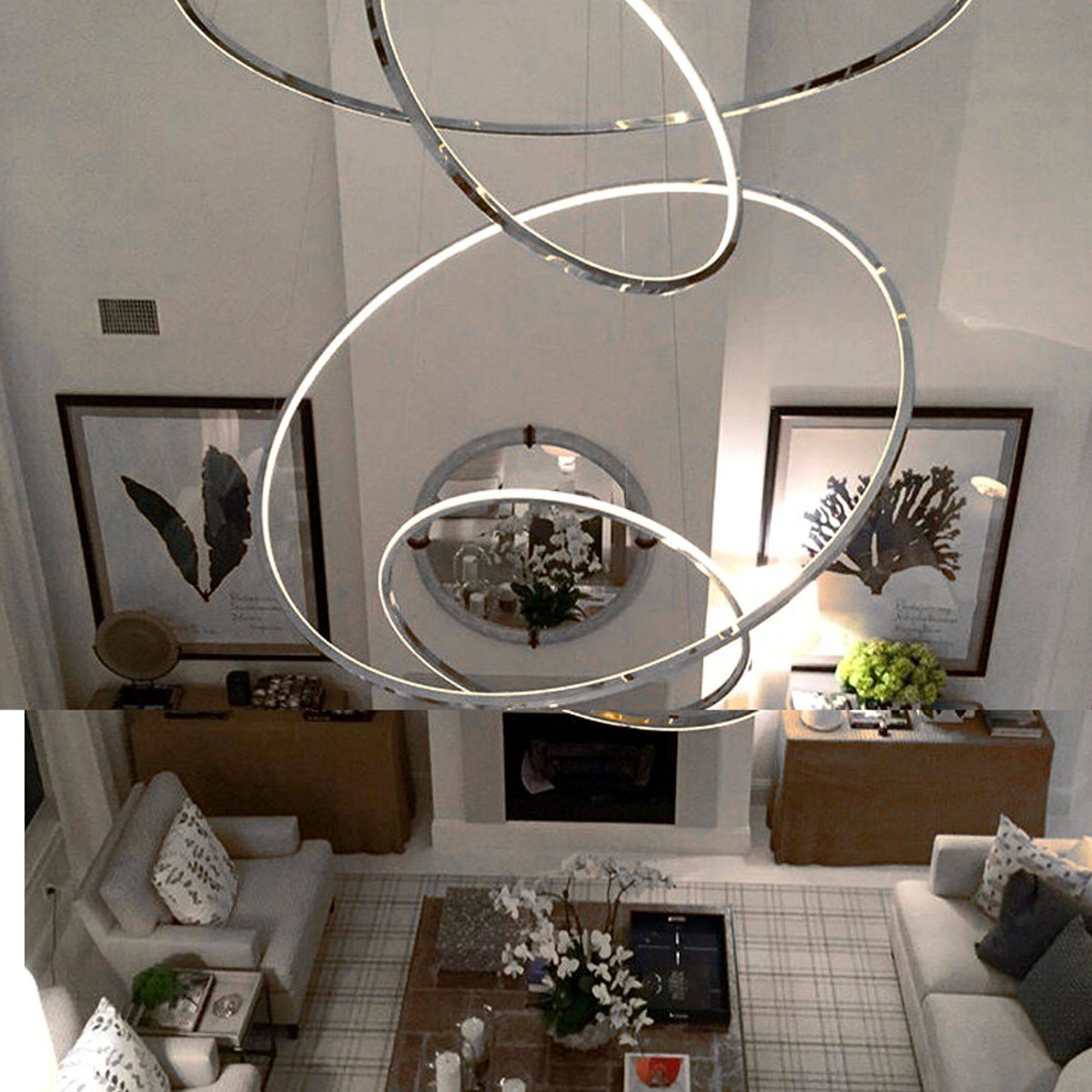 Galaxy Ring Light 100 Cm Cy-New-088-1000-C -  Pendant Lamps | مصباح دائري جالاكسي 100 سم - ebarza Furniture UAE | Shop Modern Furniture in Abu Dhabi & Dubai - مفروشات ايبازرا في الامارات | تسوق اثاث عصري وديكورات مميزة في دبي وابوظبي